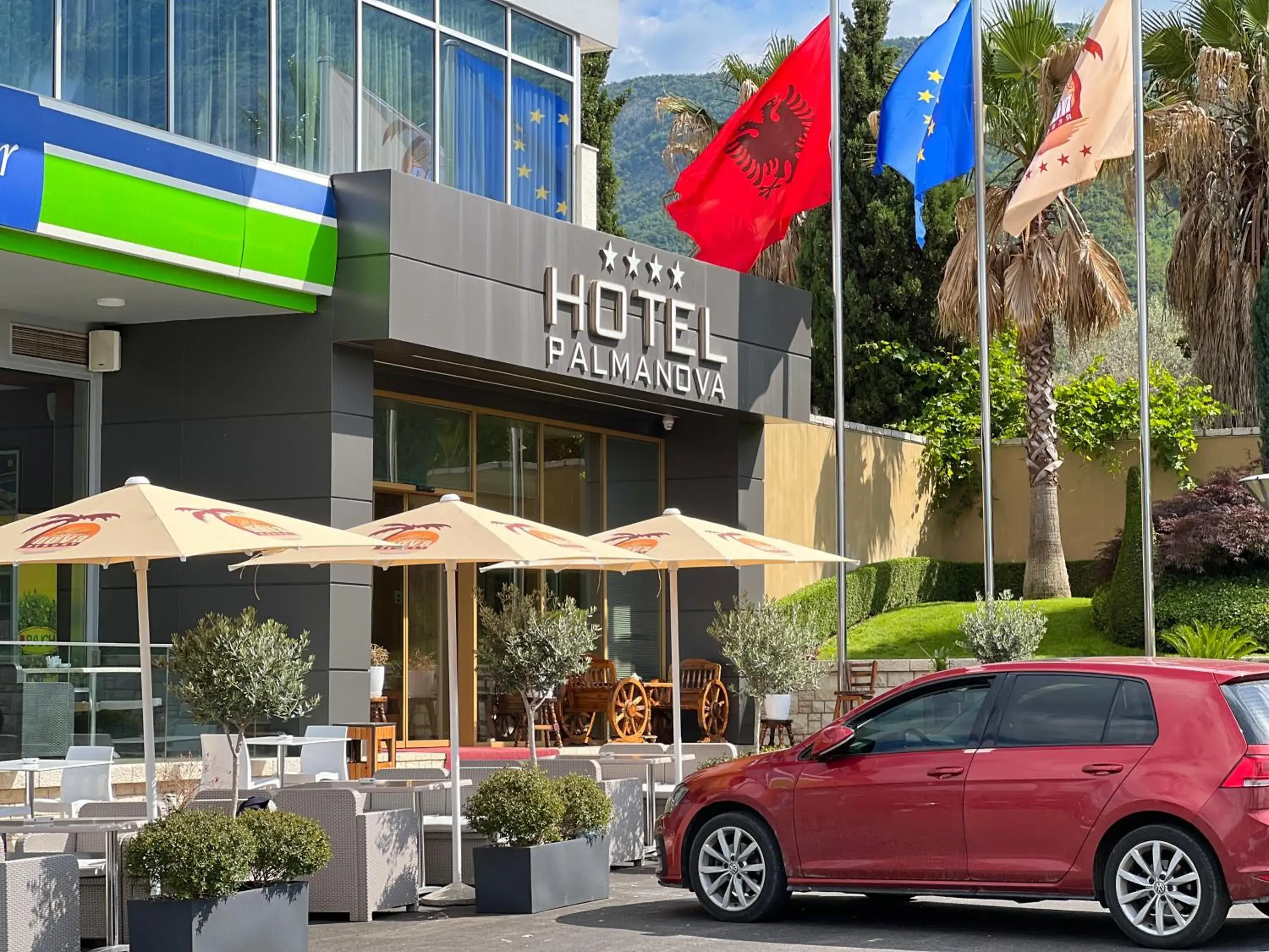 Facade/entrance in PalmaNova Resort Facade/entrance in PalmaNova Resort