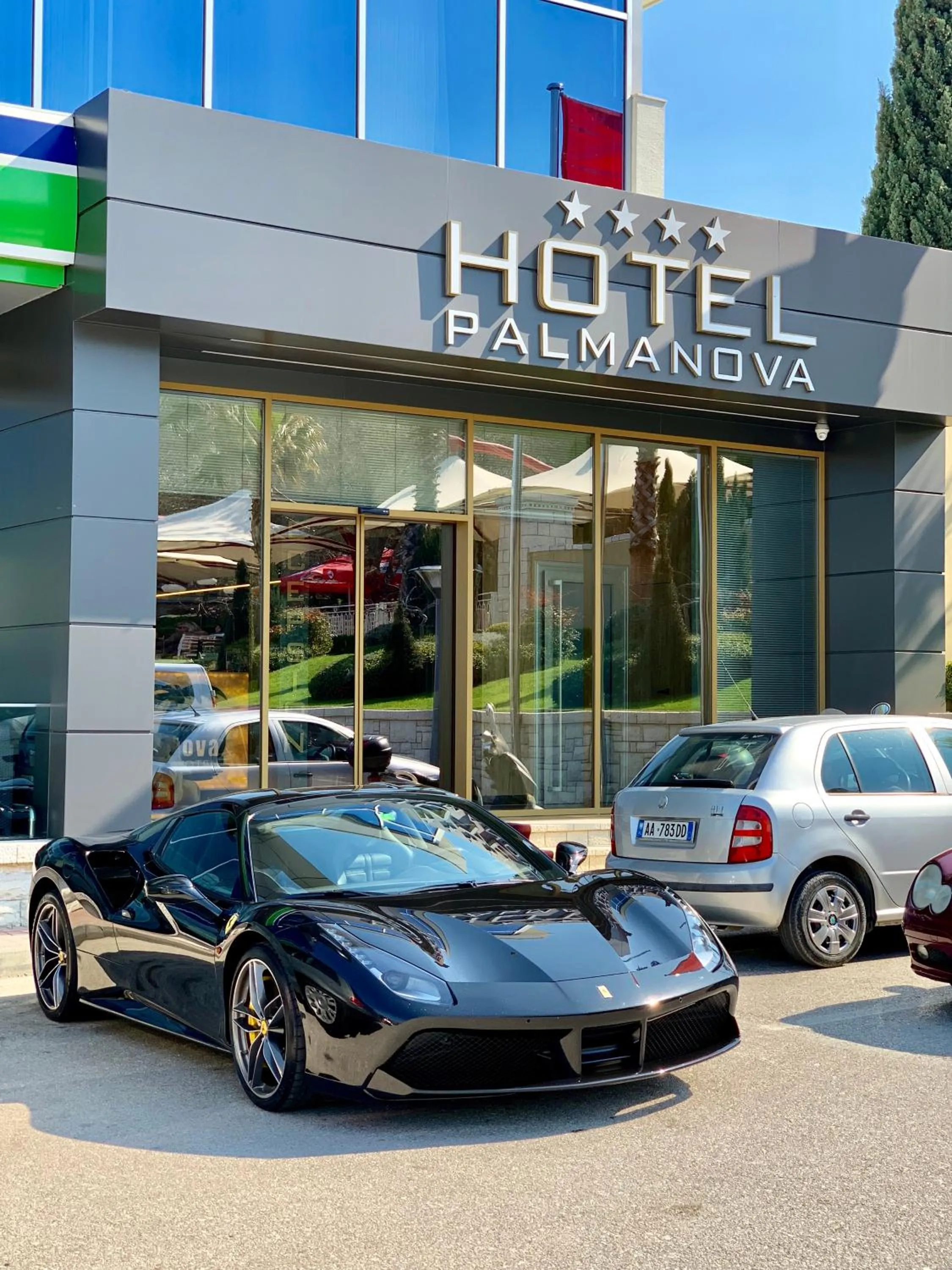 Facade/entrance in PalmaNova Resort