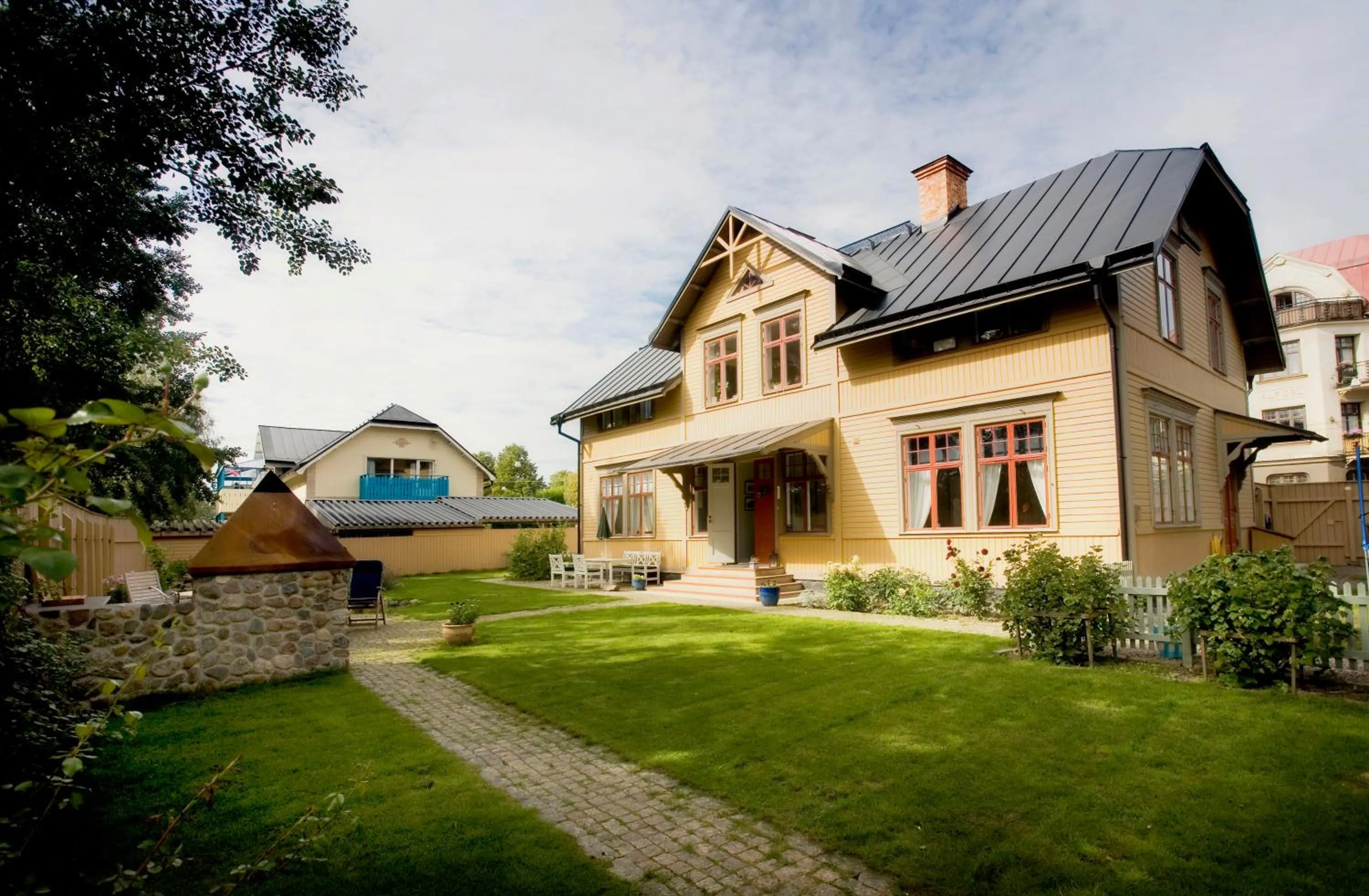 Garden in Borgs Villahotell och B&B