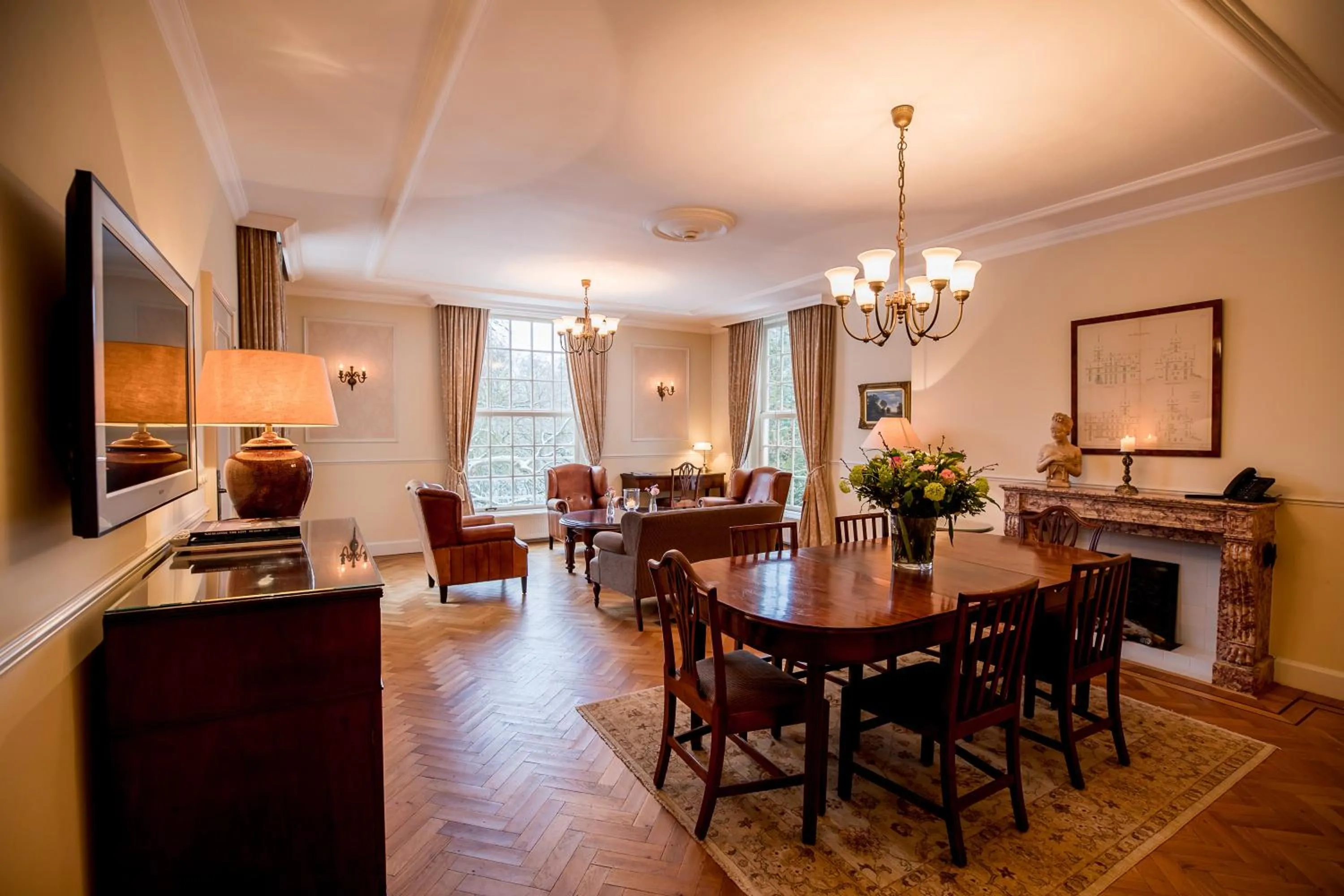 Living room in Kasteel de Wittenburg