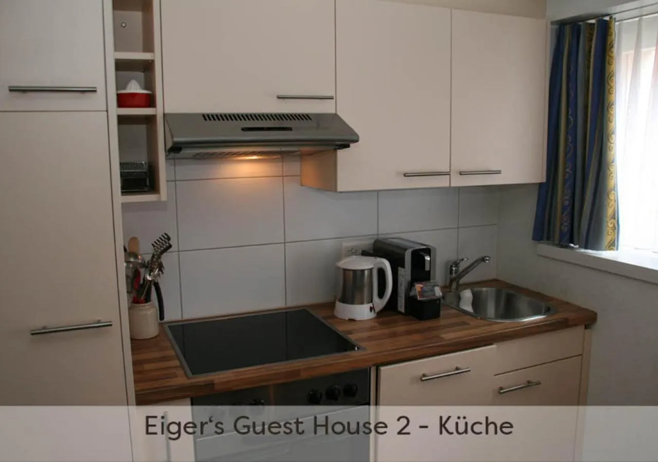 Kitchen or kitchenette in Eiger Guest House - Grindelwald