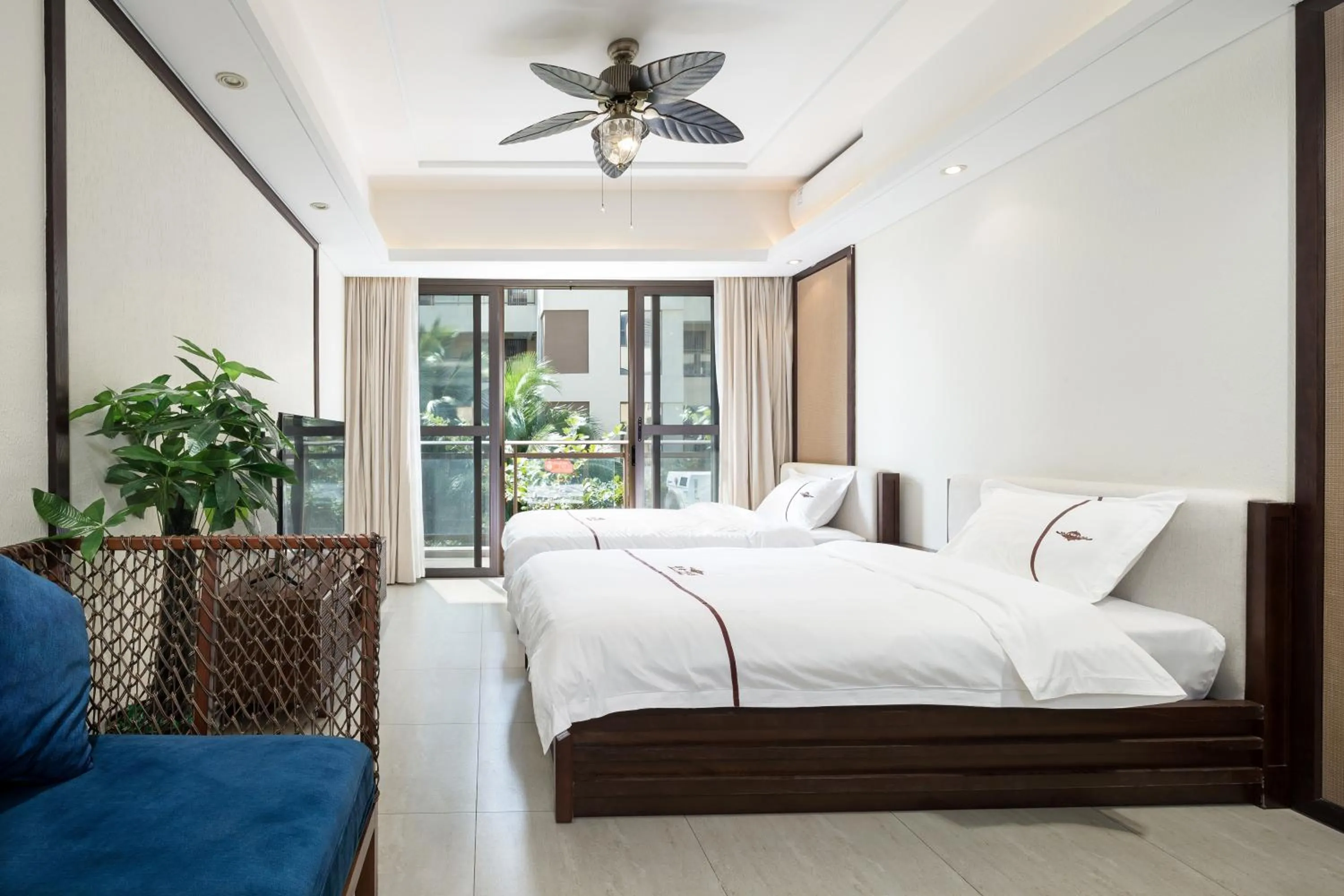 Bed in Iccssi Villa Haitang Bay Sanya