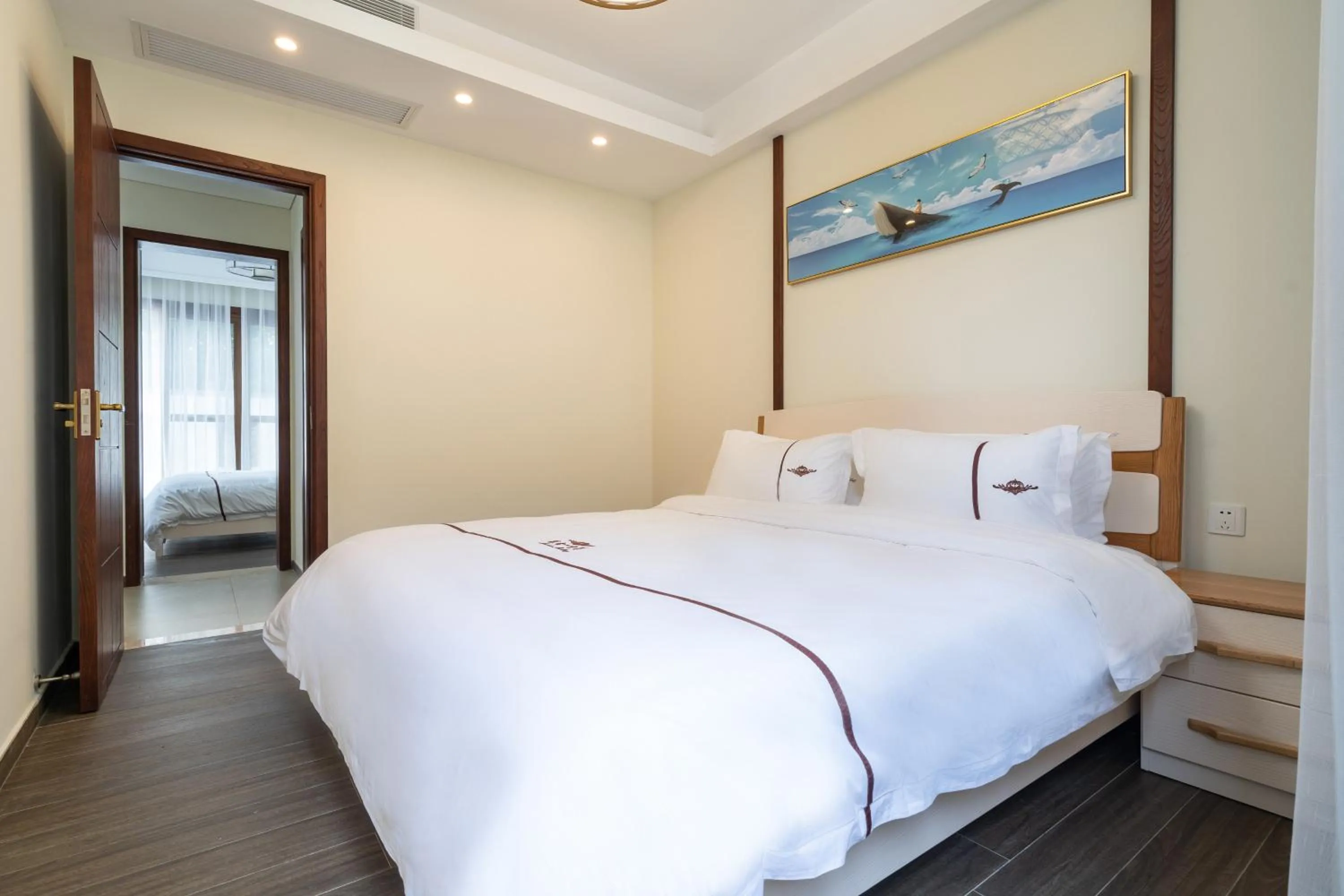 Bed in Iccssi Villa Haitang Bay Sanya