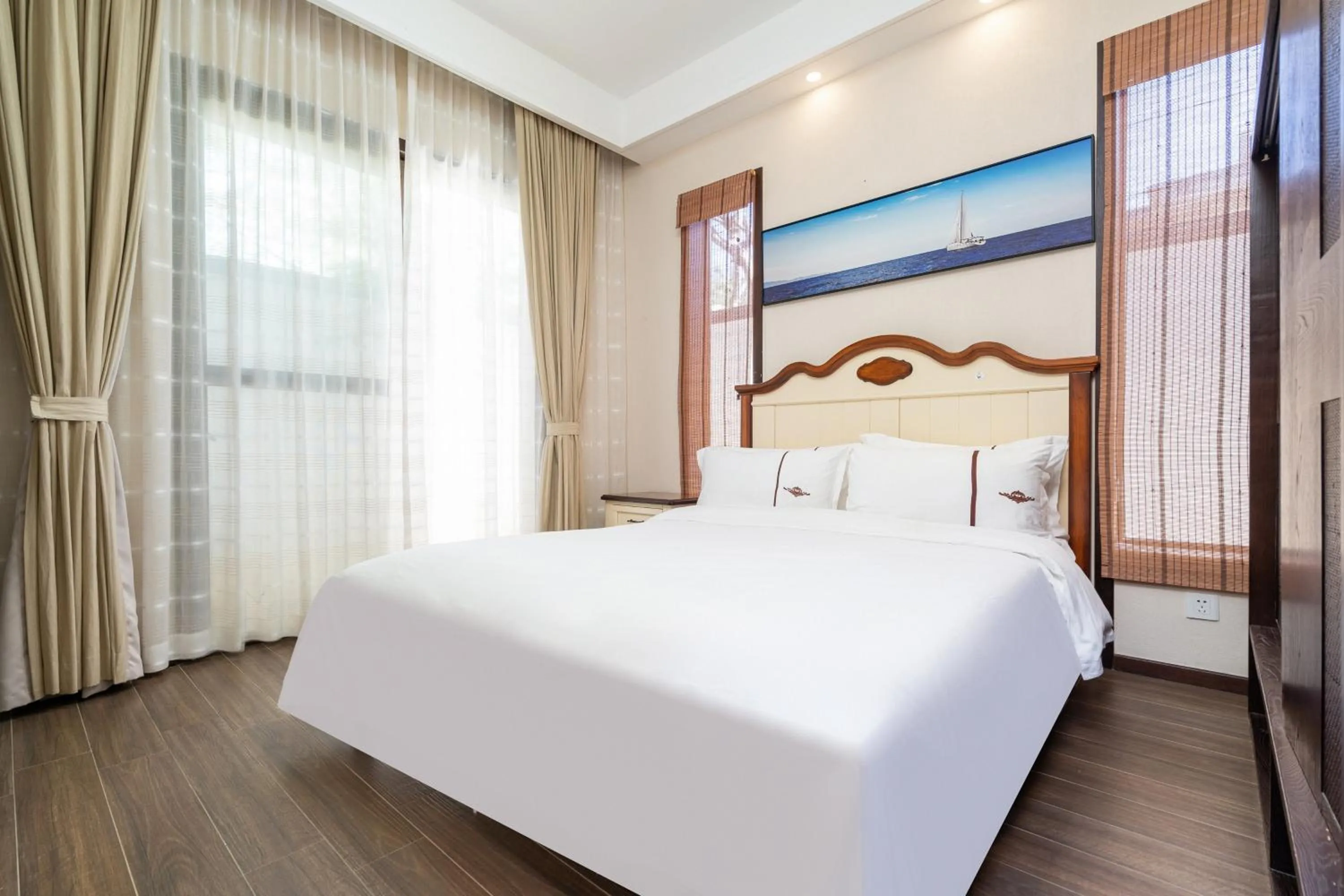 Bed in Iccssi Villa Haitang Bay Sanya