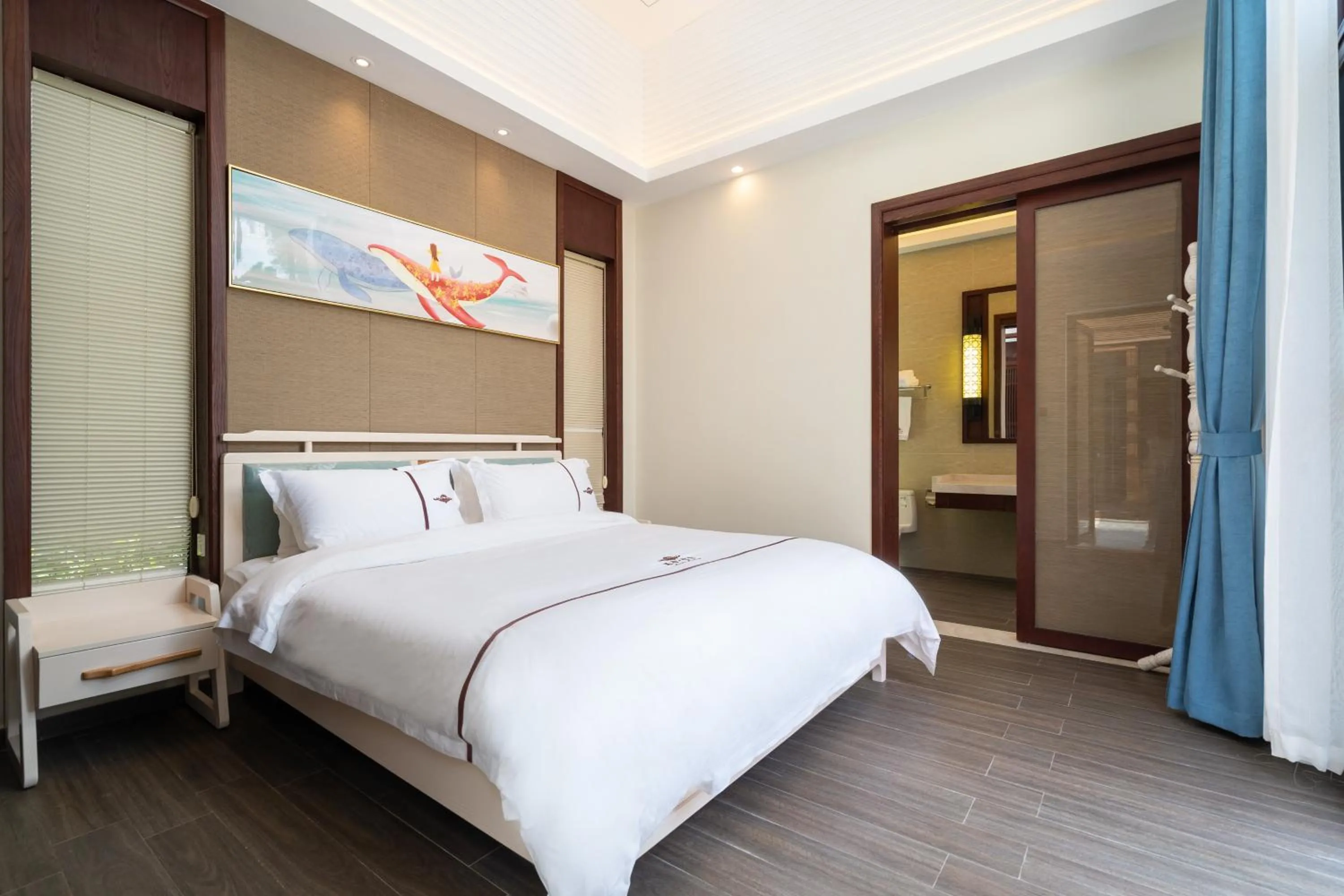 Bed in Iccssi Villa Haitang Bay Sanya