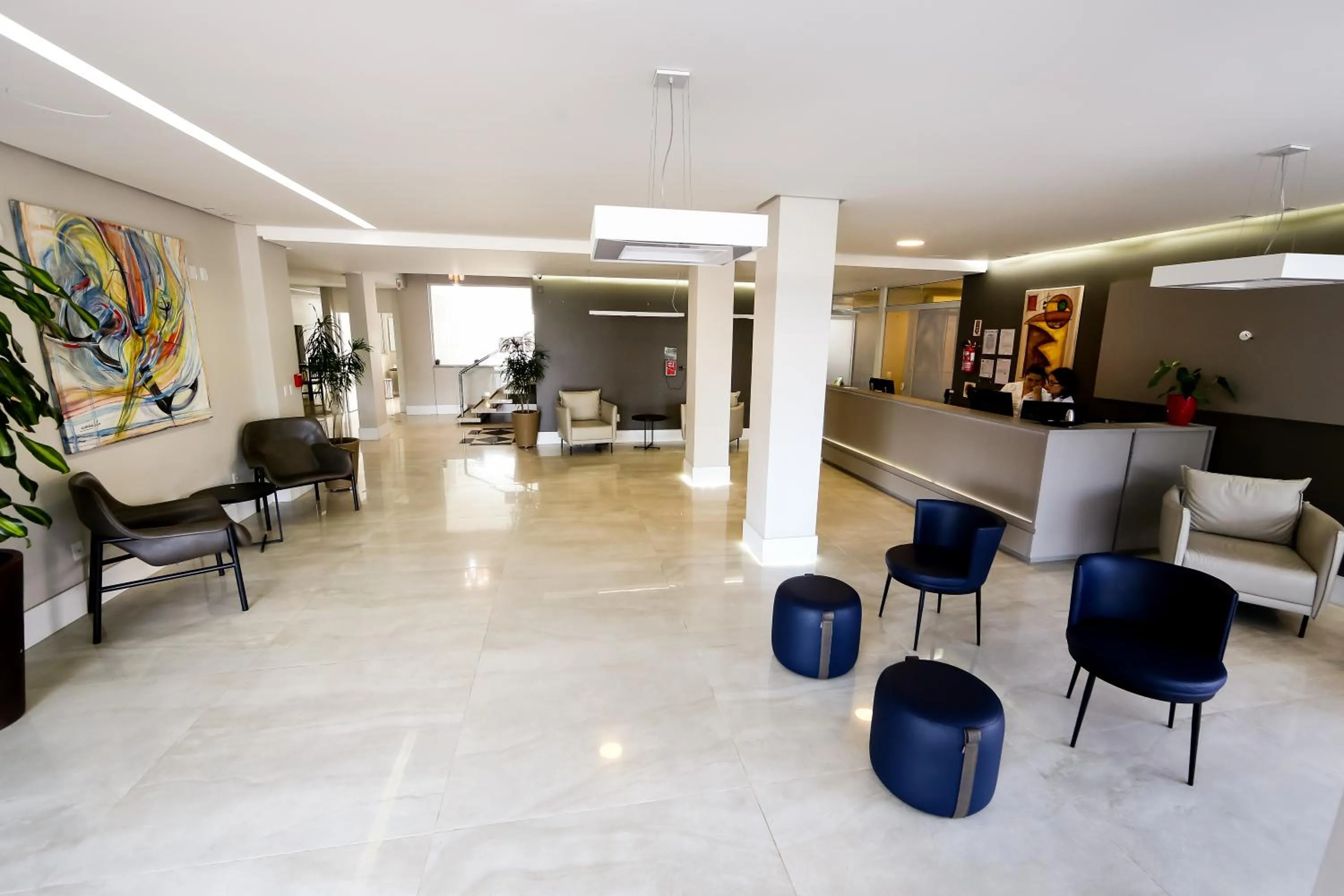 Lobby or reception in Das Nações Hotel