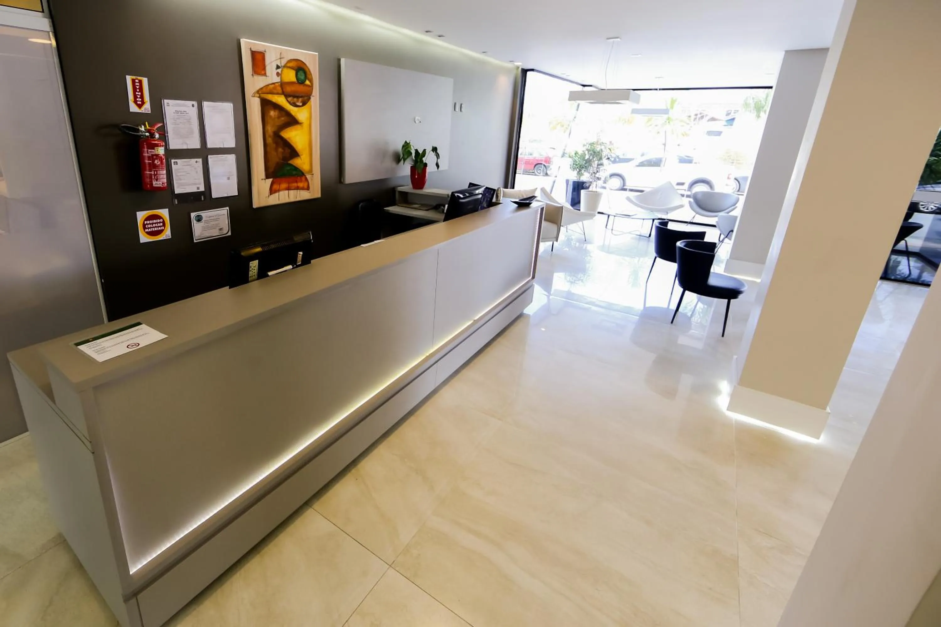 Lobby or reception in Das Nações Hotel