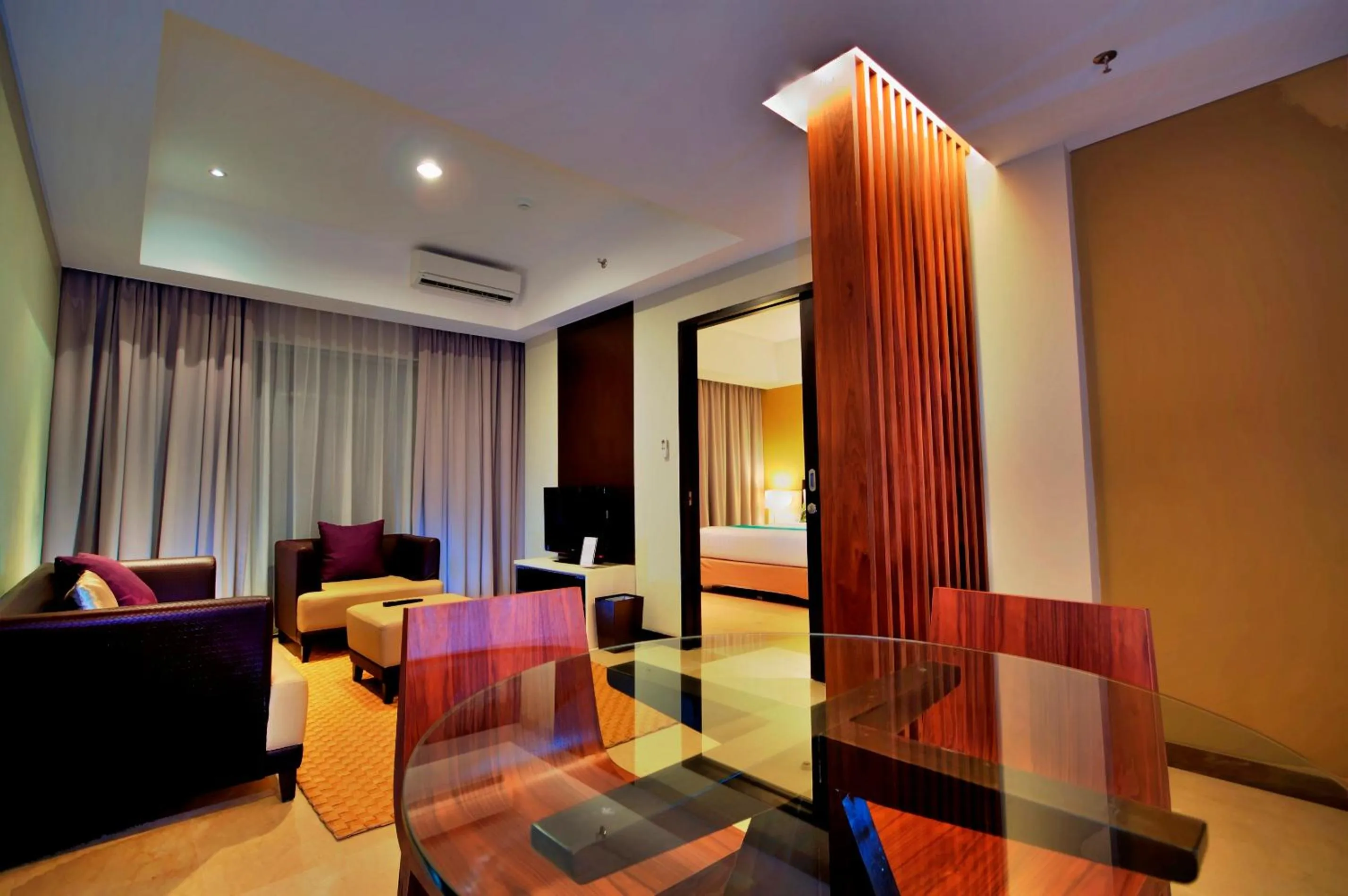 Seating area in Soll Marina Hotel & Conference Center Bangka