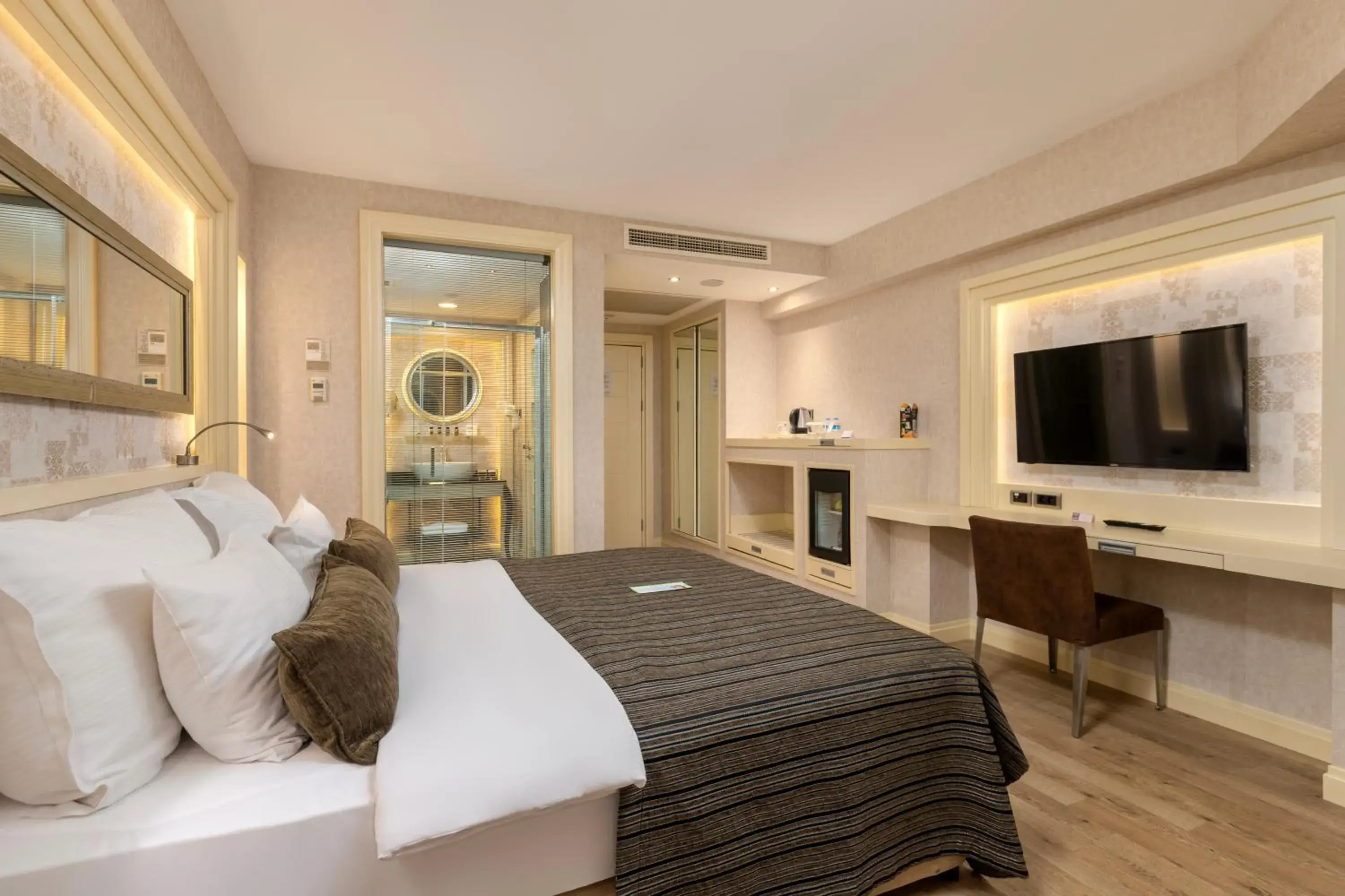 Bed in Limak Eurasia Luxury Hotel Bed in Limak Eurasia Luxury Hotel