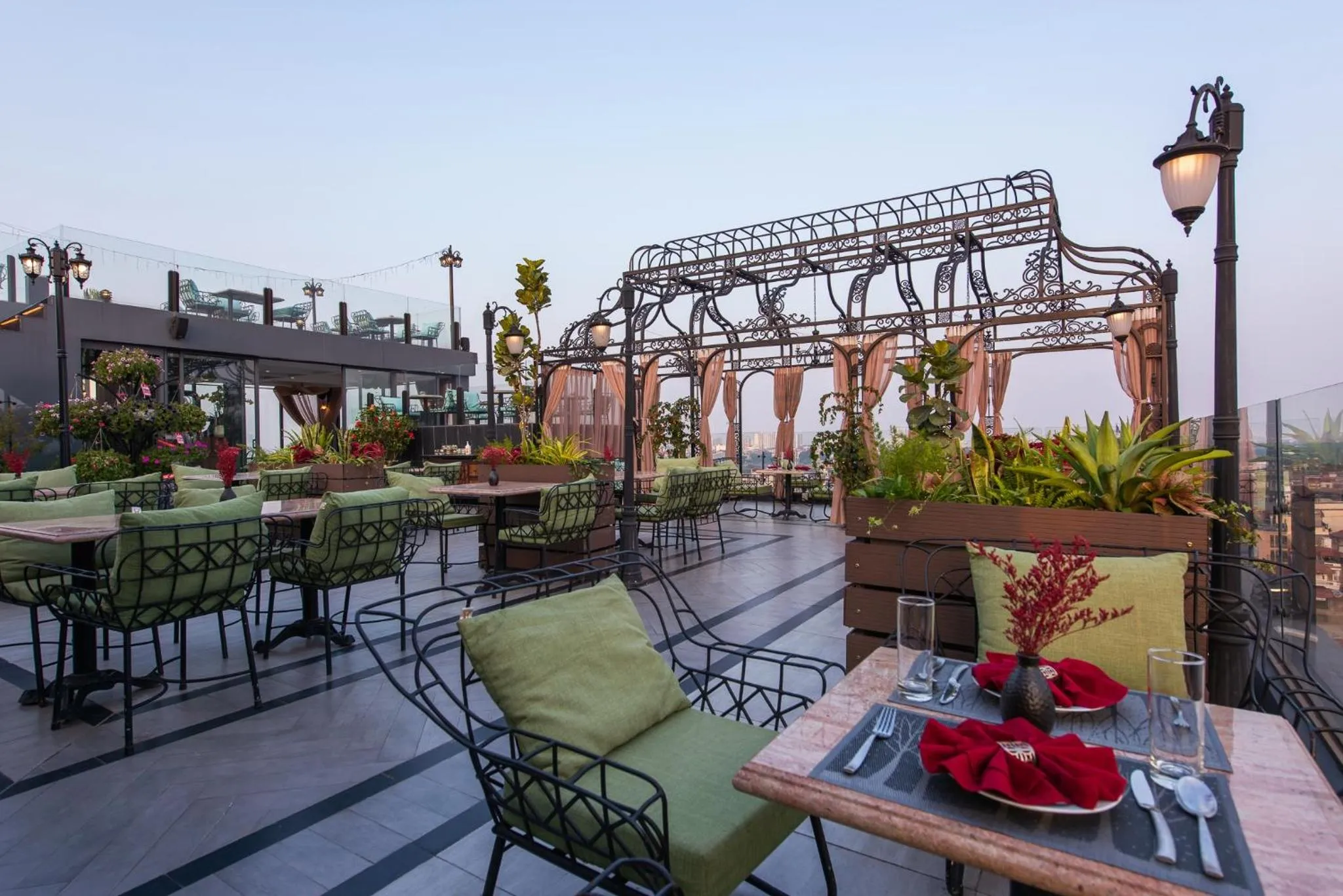 Patio in Hanoi Tirant Hotel