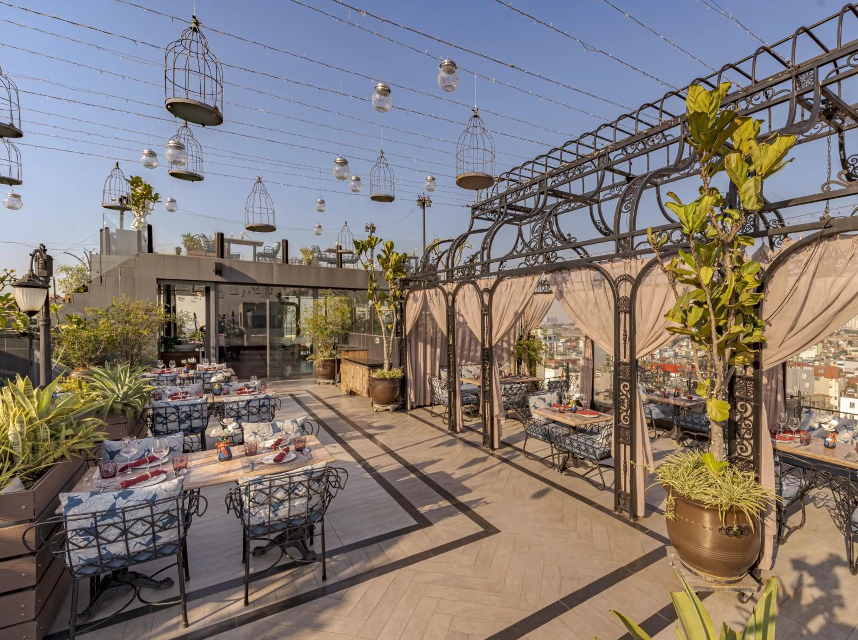 Patio in Hanoi Tirant Hotel