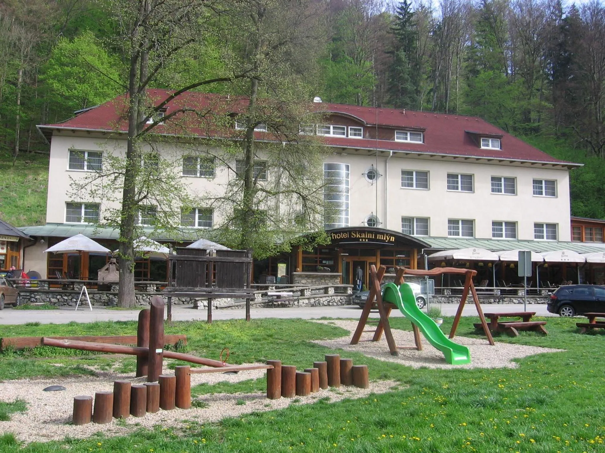 Children play ground in Hotel Skalní Mlýn