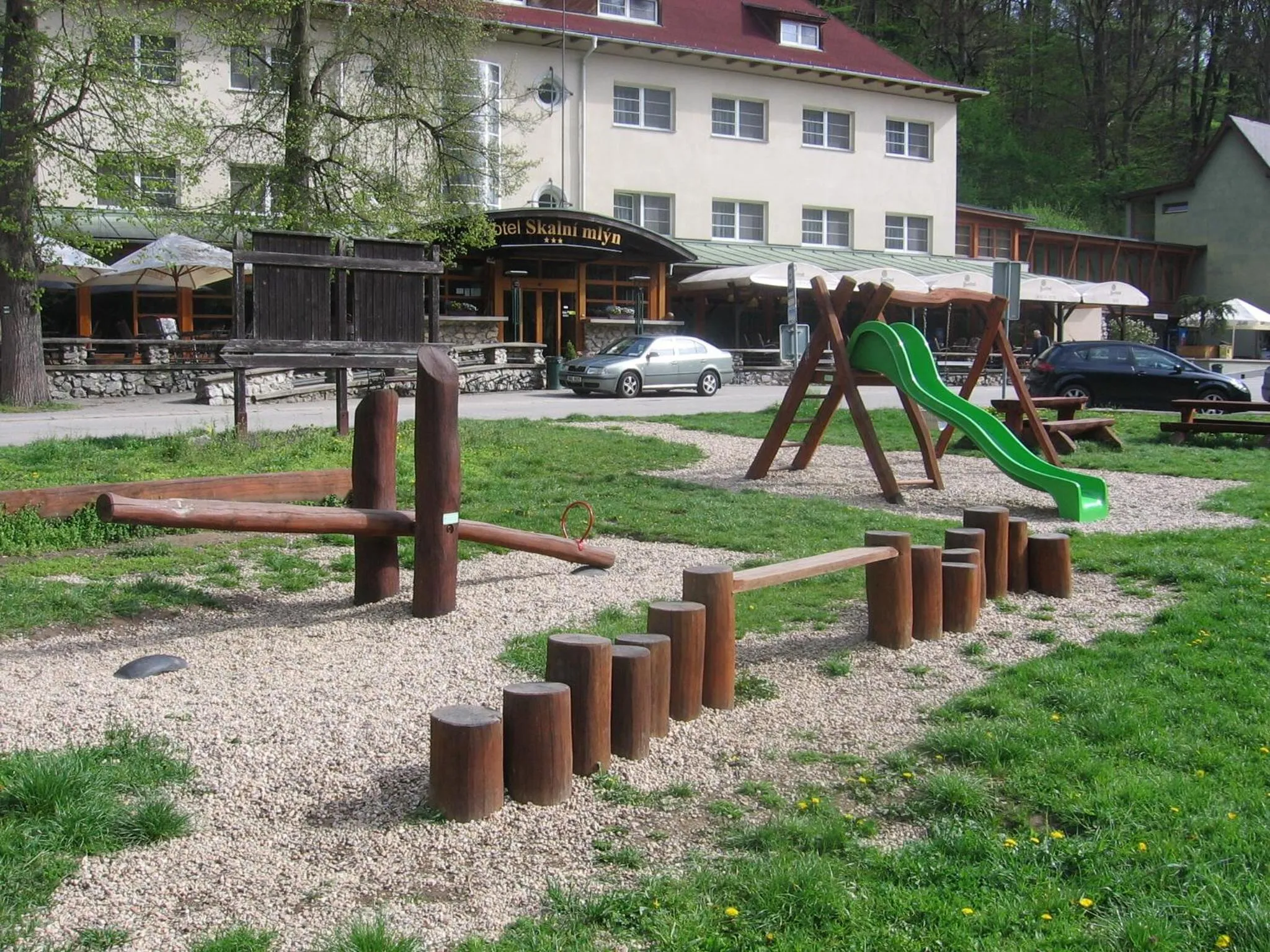 Children play ground in Hotel Skalní Mlýn