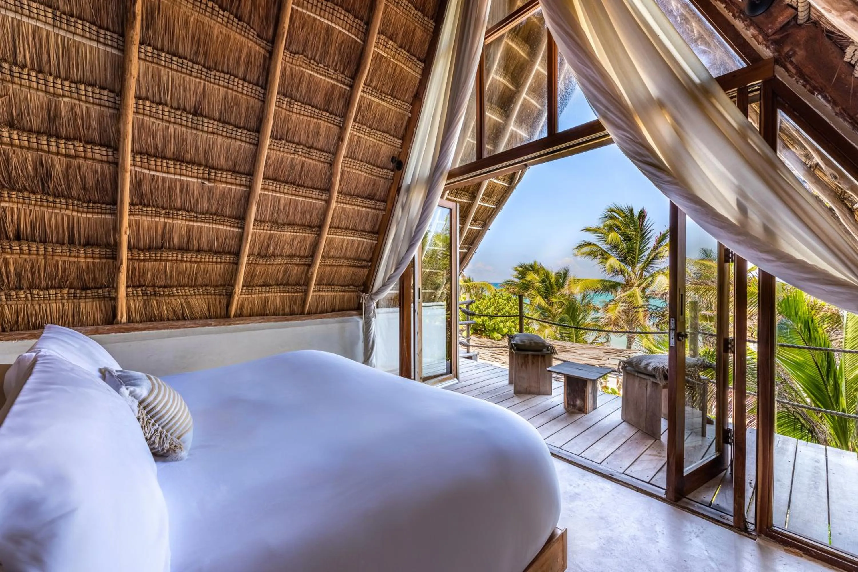 Bed in La Valise Tulum, Member of Small Luxury Hotels