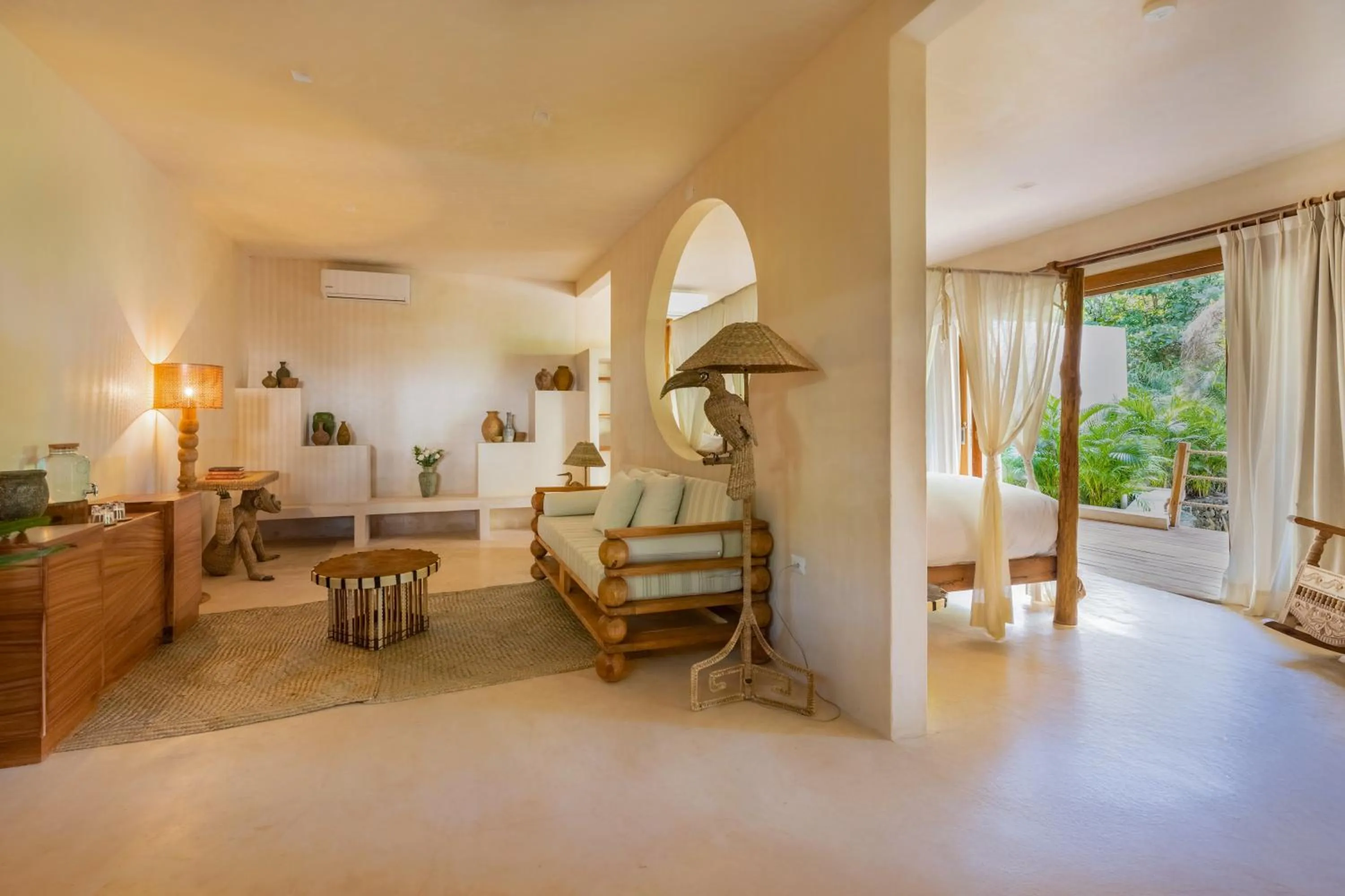 Living room in La Valise Tulum, Member of Small Luxury Hotels