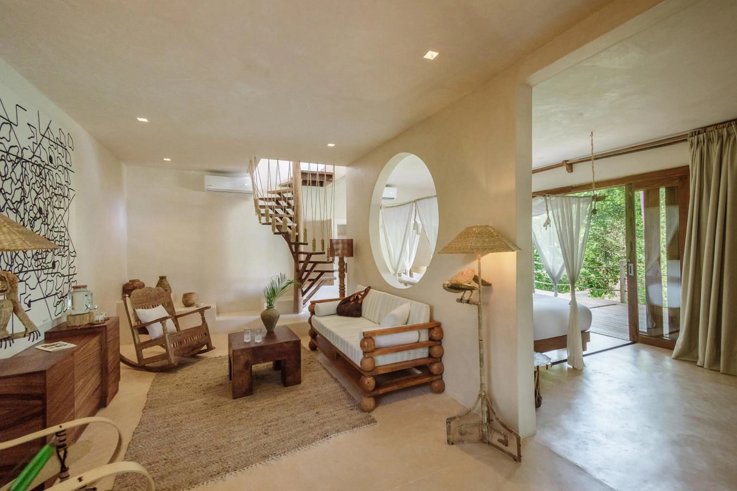 Living room in La Valise Tulum, Member of Small Luxury Hotels