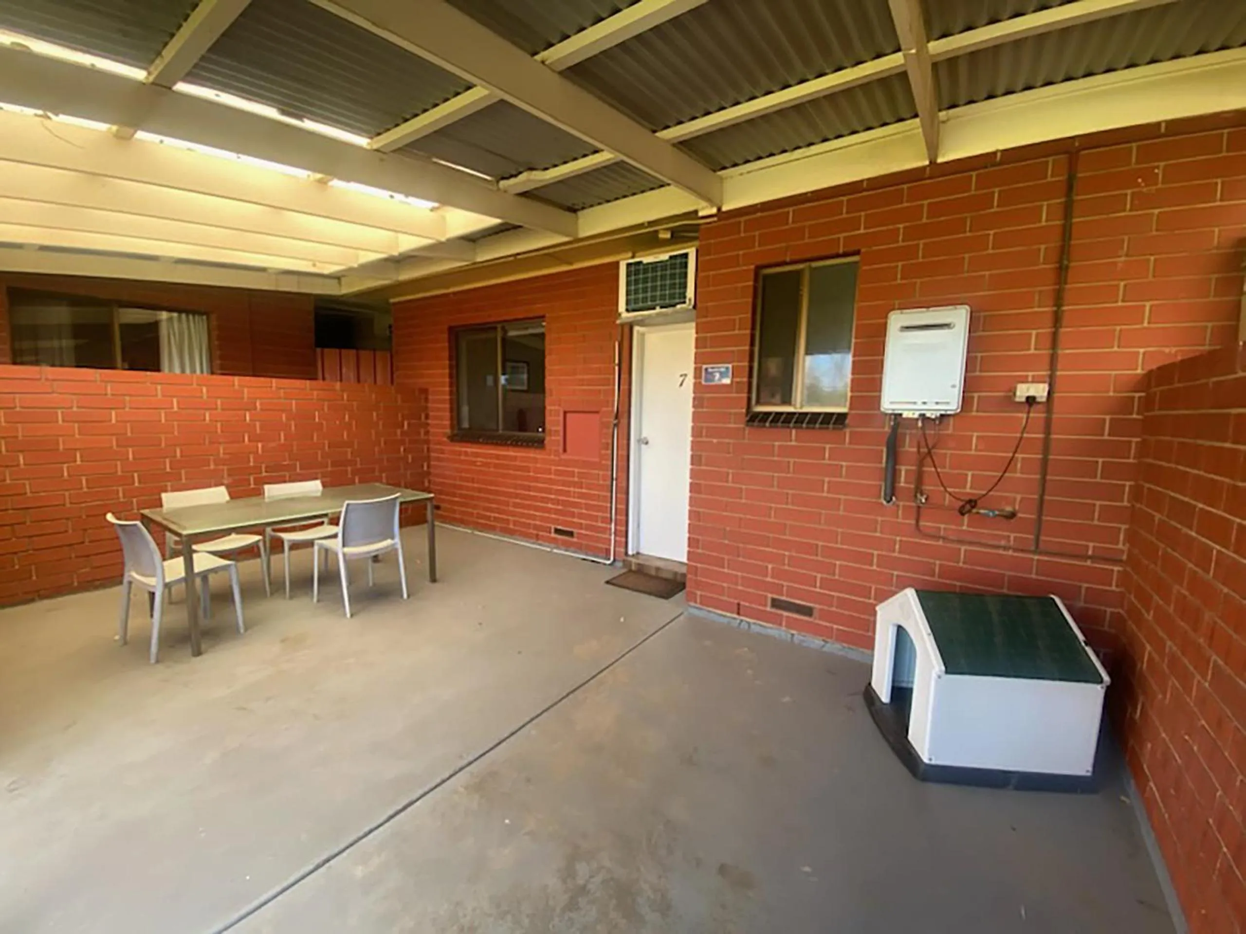 Patio in Victor Harbor Holiday Park
