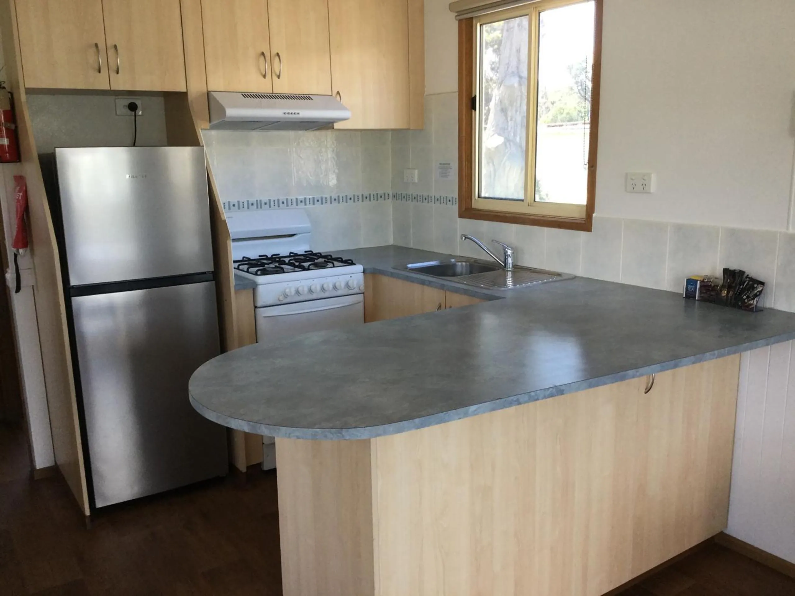 kitchen in Victor Harbor Holiday Park