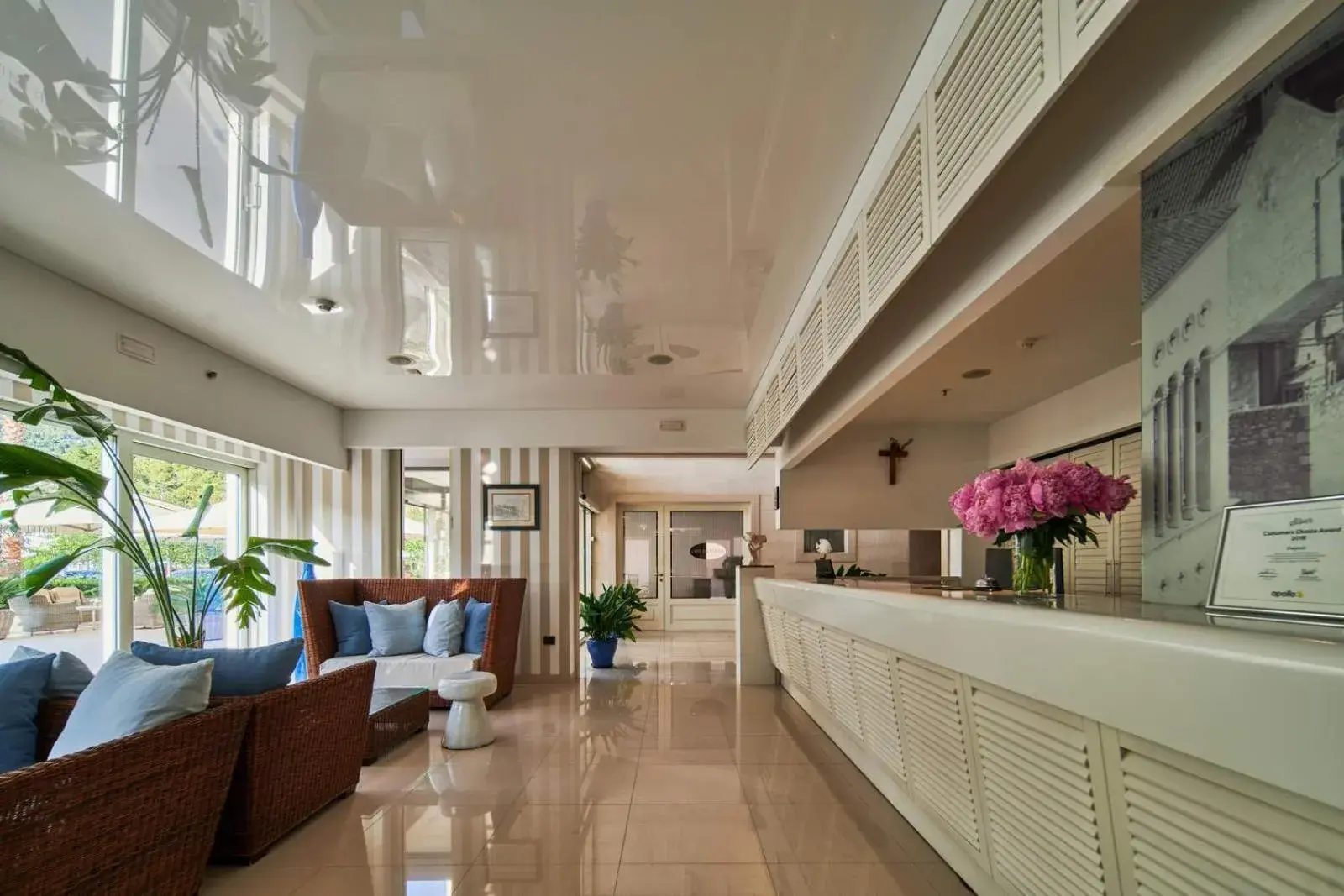 Lobby or reception in Hotel Osejava Lobby or reception in Hotel Osejava