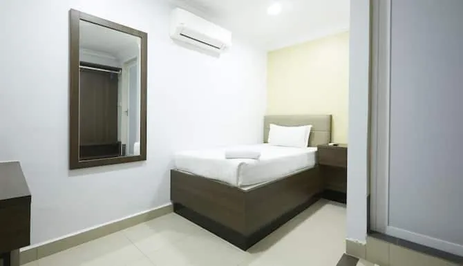 Bed in Beryll Inn Cyberjaya Hotel