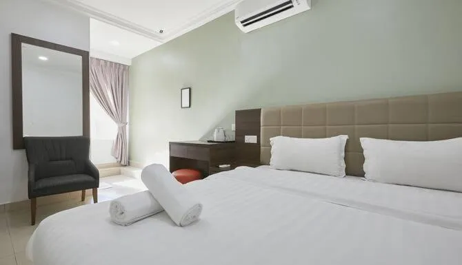 Bed in Beryll Inn Cyberjaya Hotel