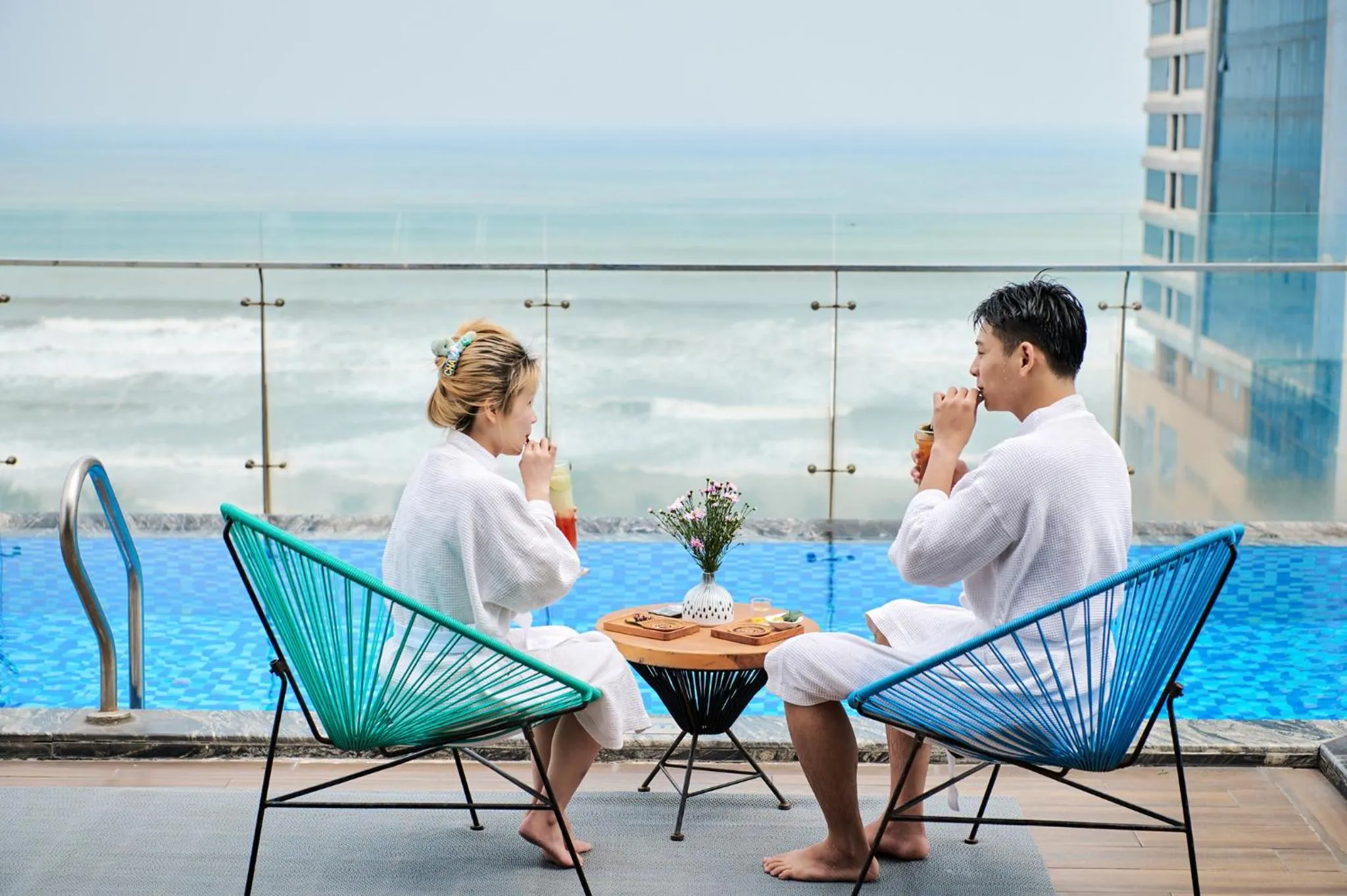 Swimming pool in Halina Hotel and Apartment