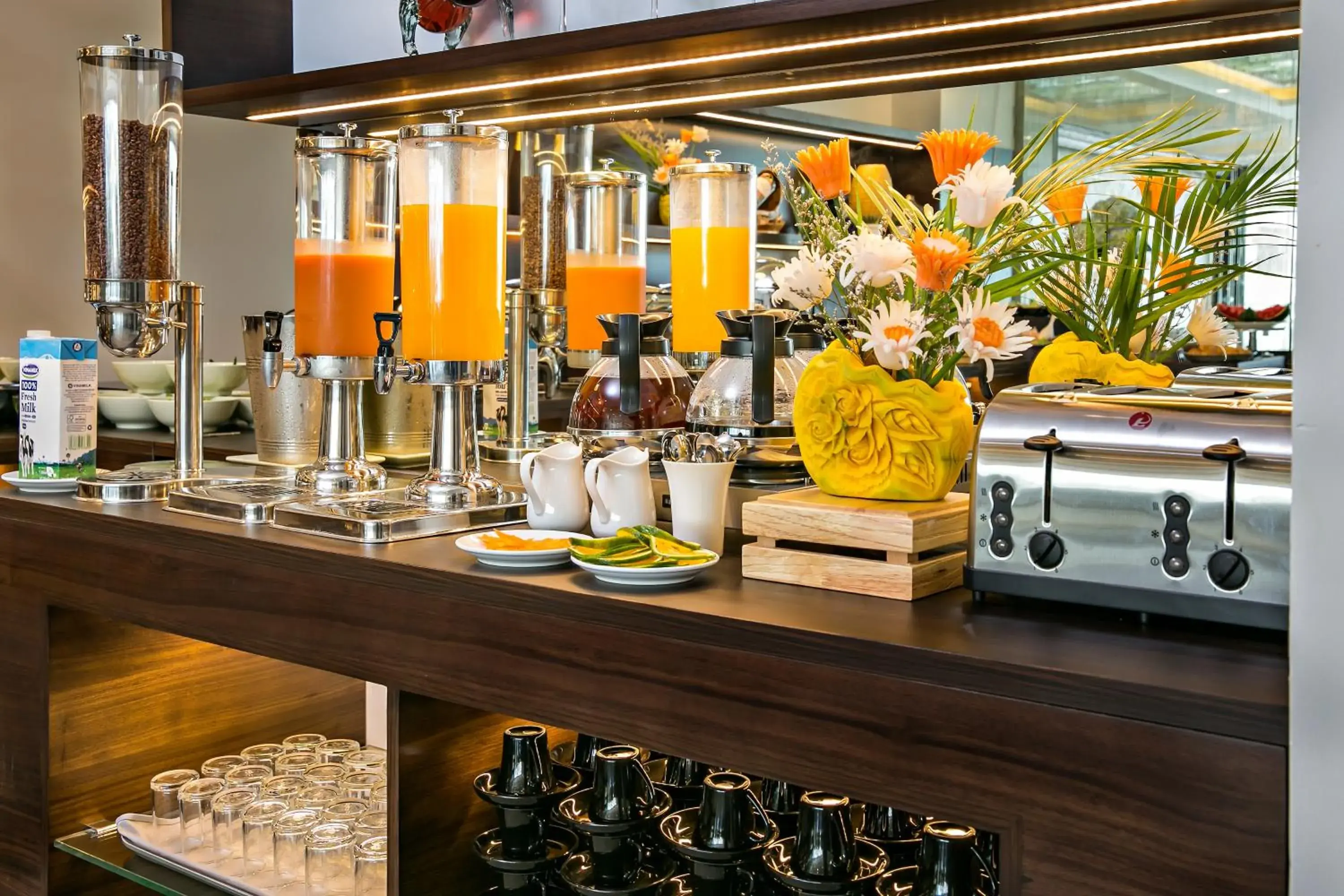 Buffet breakfast in Halina Hotel and Apartment Buffet breakfast in Halina Hotel and Apartment