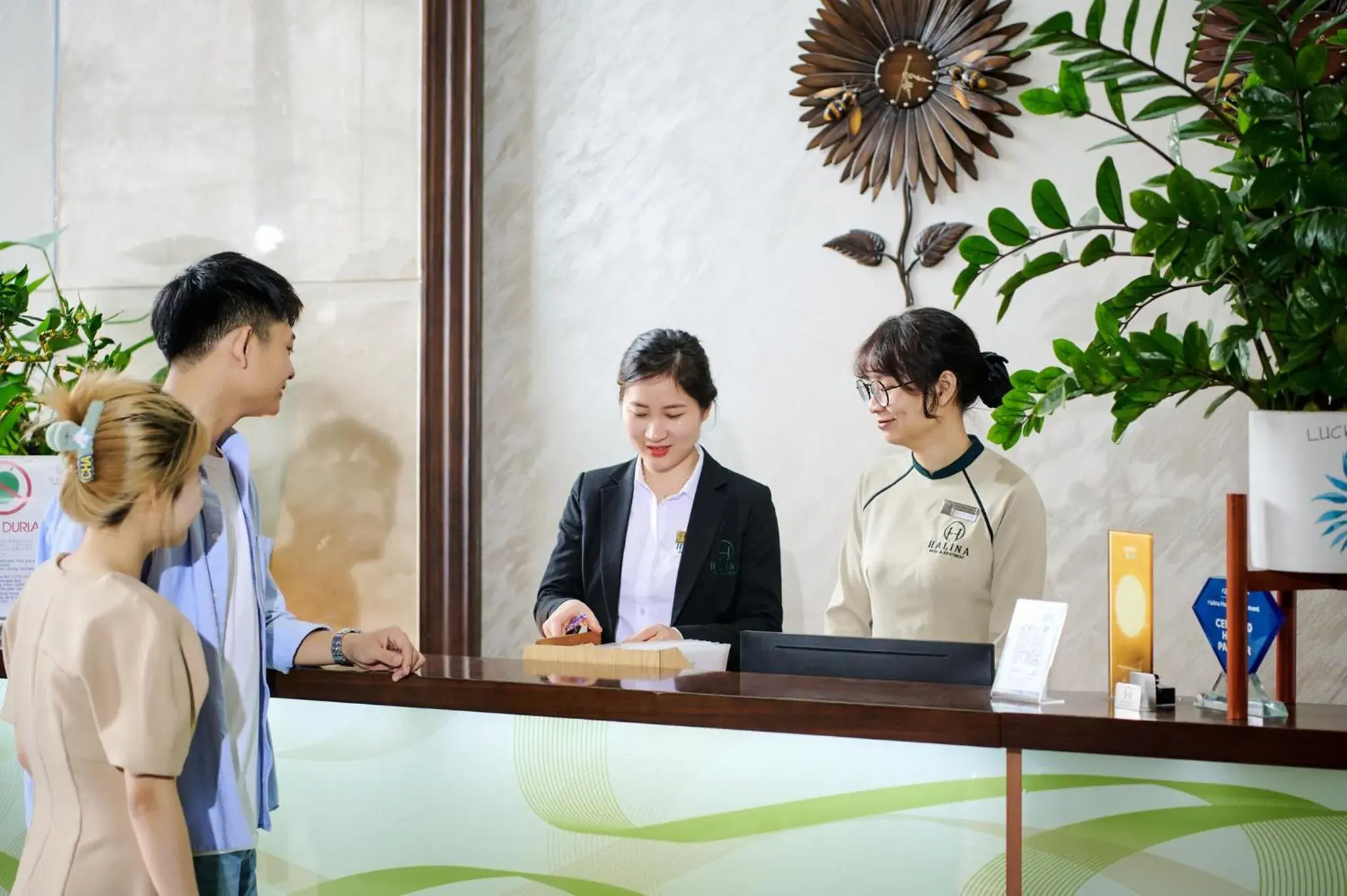 Lobby or reception in Halina Hotel and Apartment Lobby or reception in Halina Hotel and Apartment