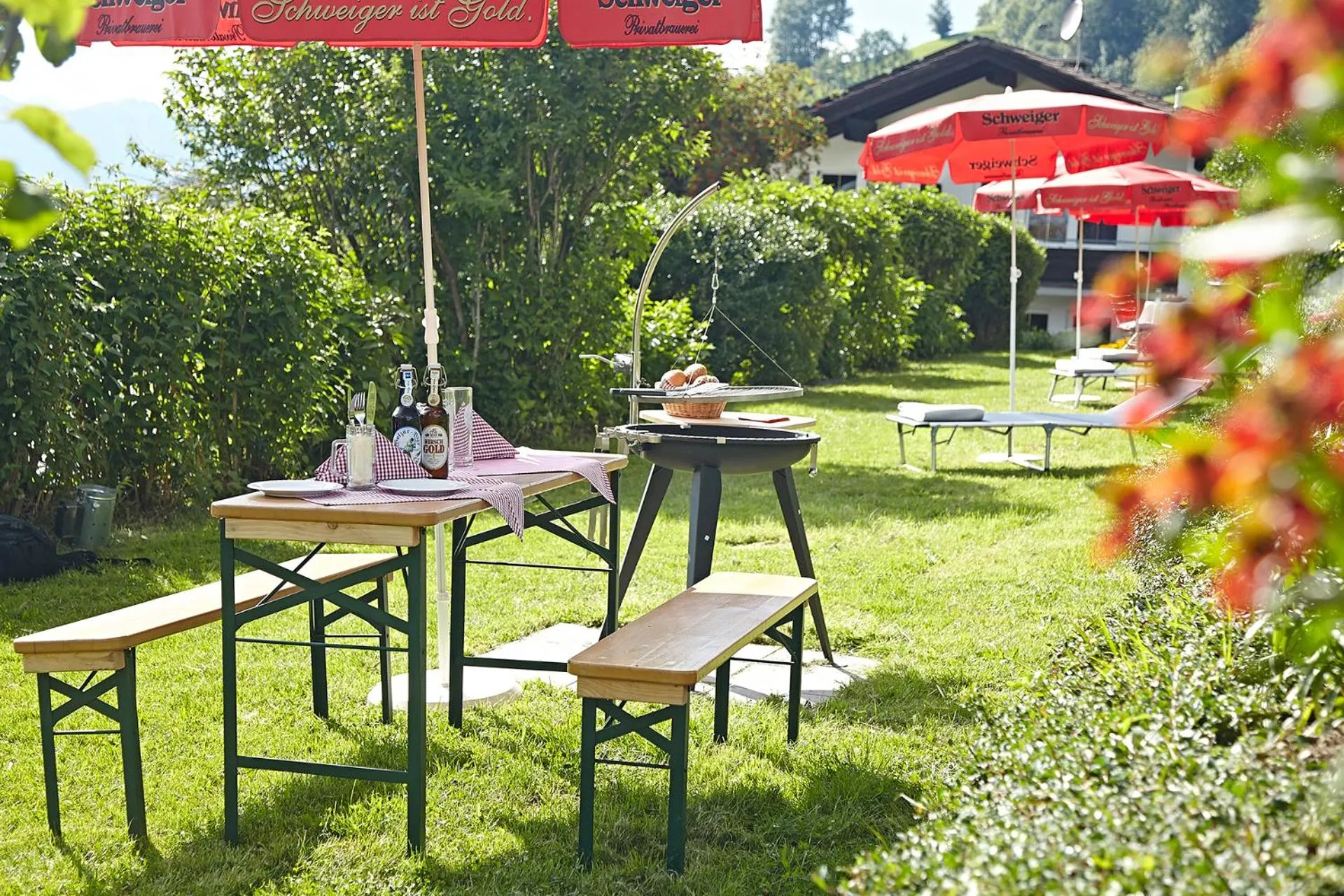 BBQ facilities in FEWO Schwandenhof