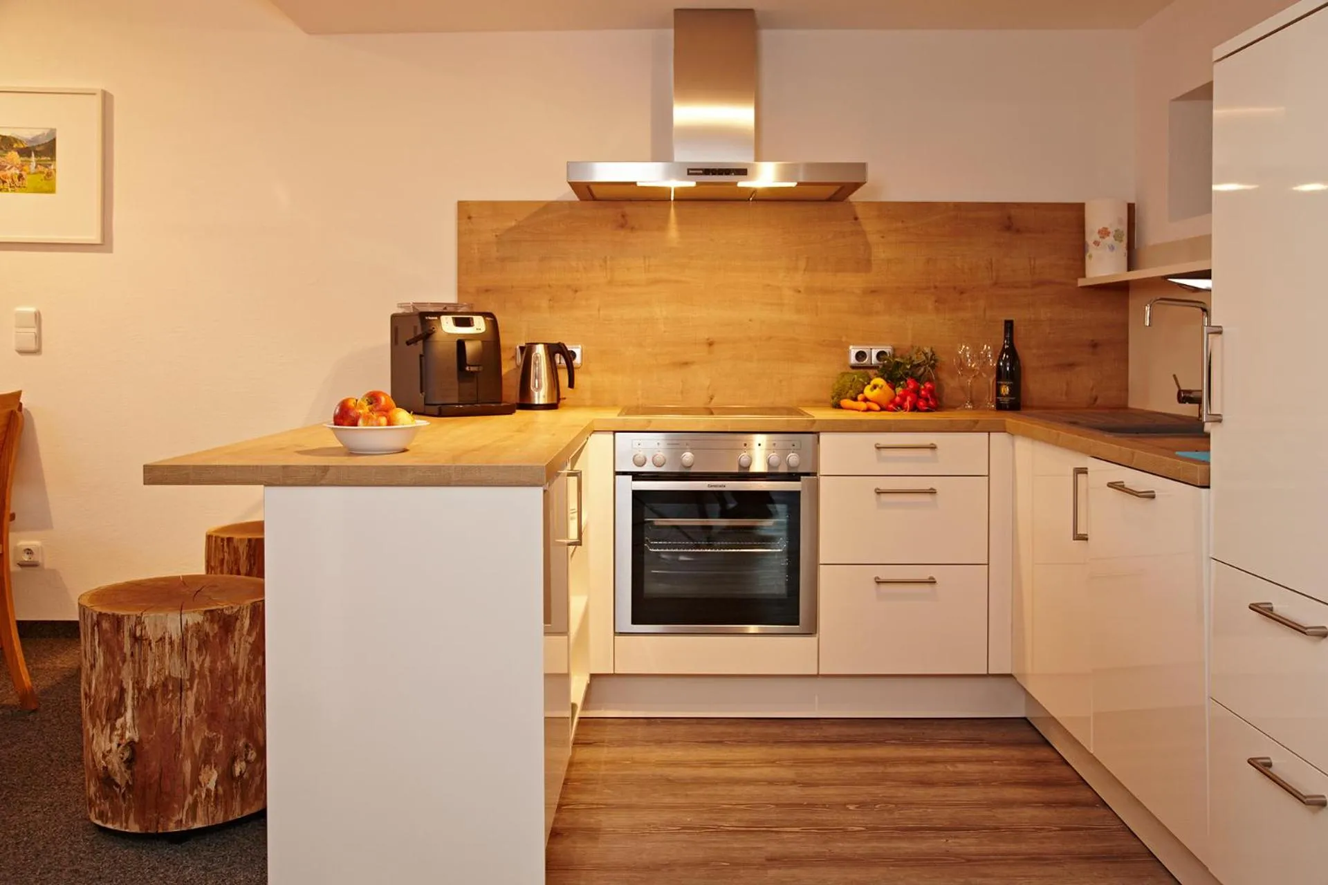 Kitchen or kitchenette in FEWO Schwandenhof