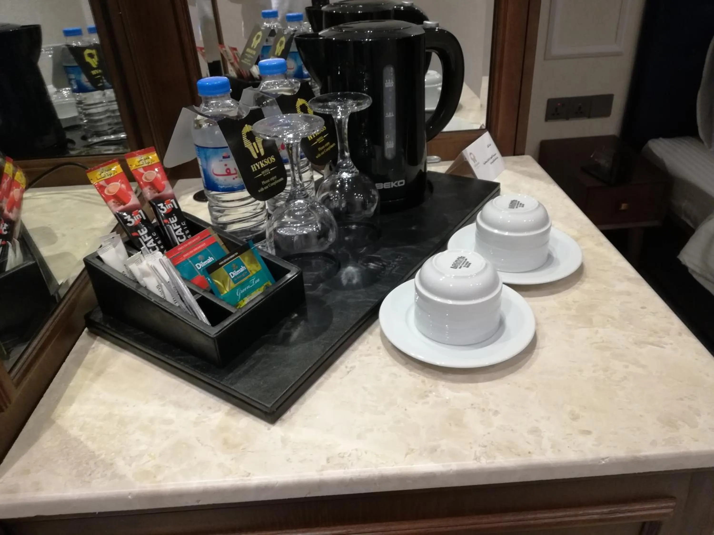 Coffee/tea facilities in Hyksos Hotel