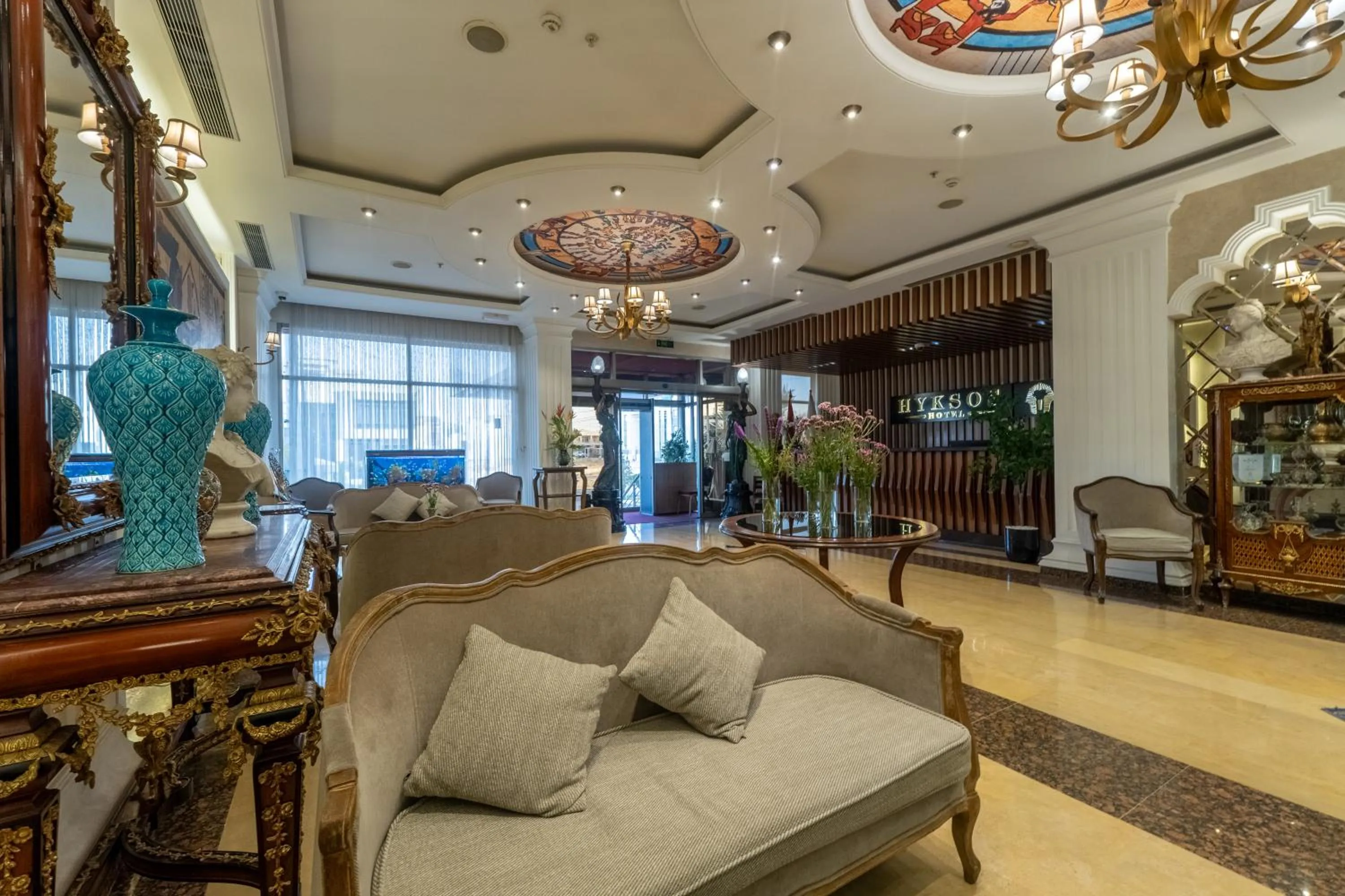Lobby or reception in Hyksos Hotel