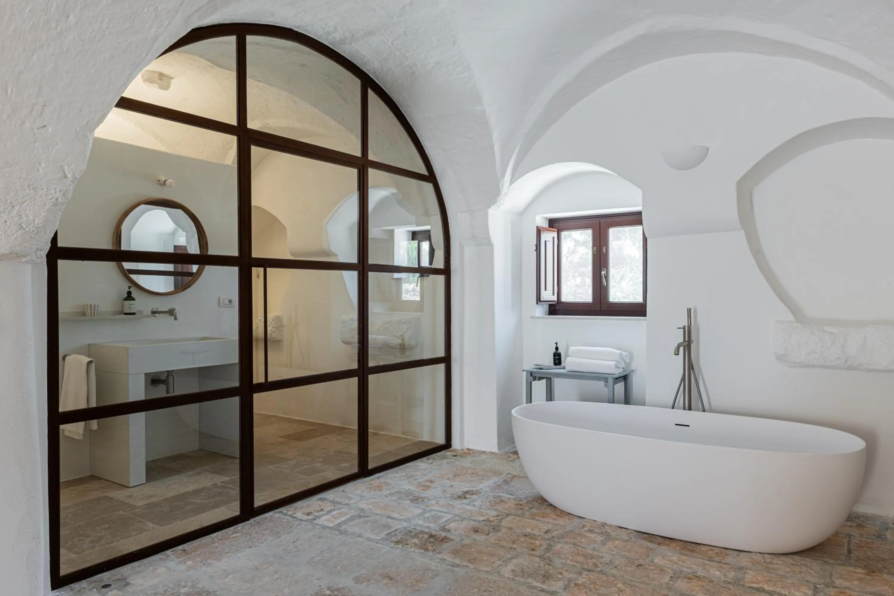 Bathroom in Masseria Borgo San Marco