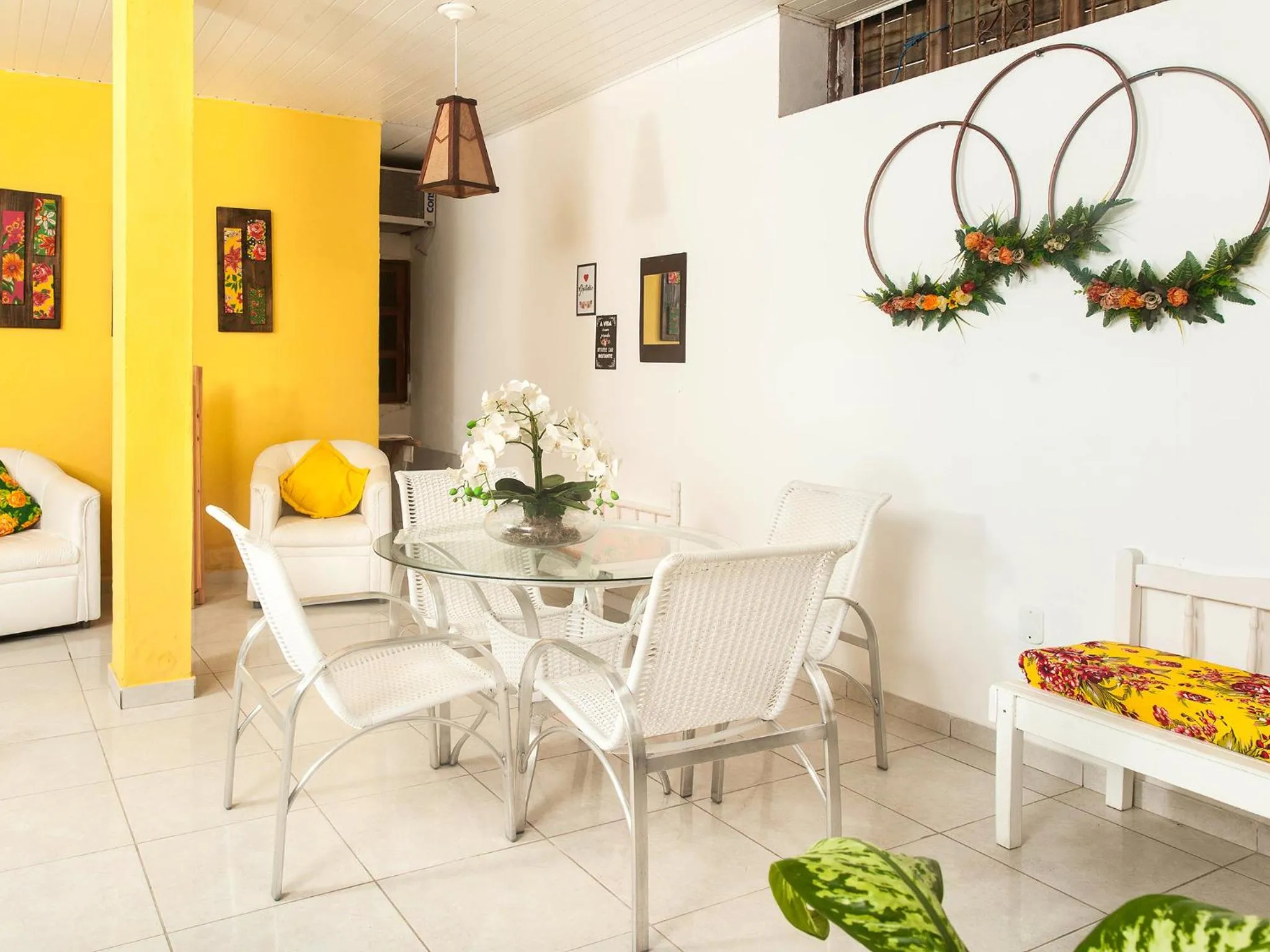 Seating area in Pousada Recanto do Mucugê