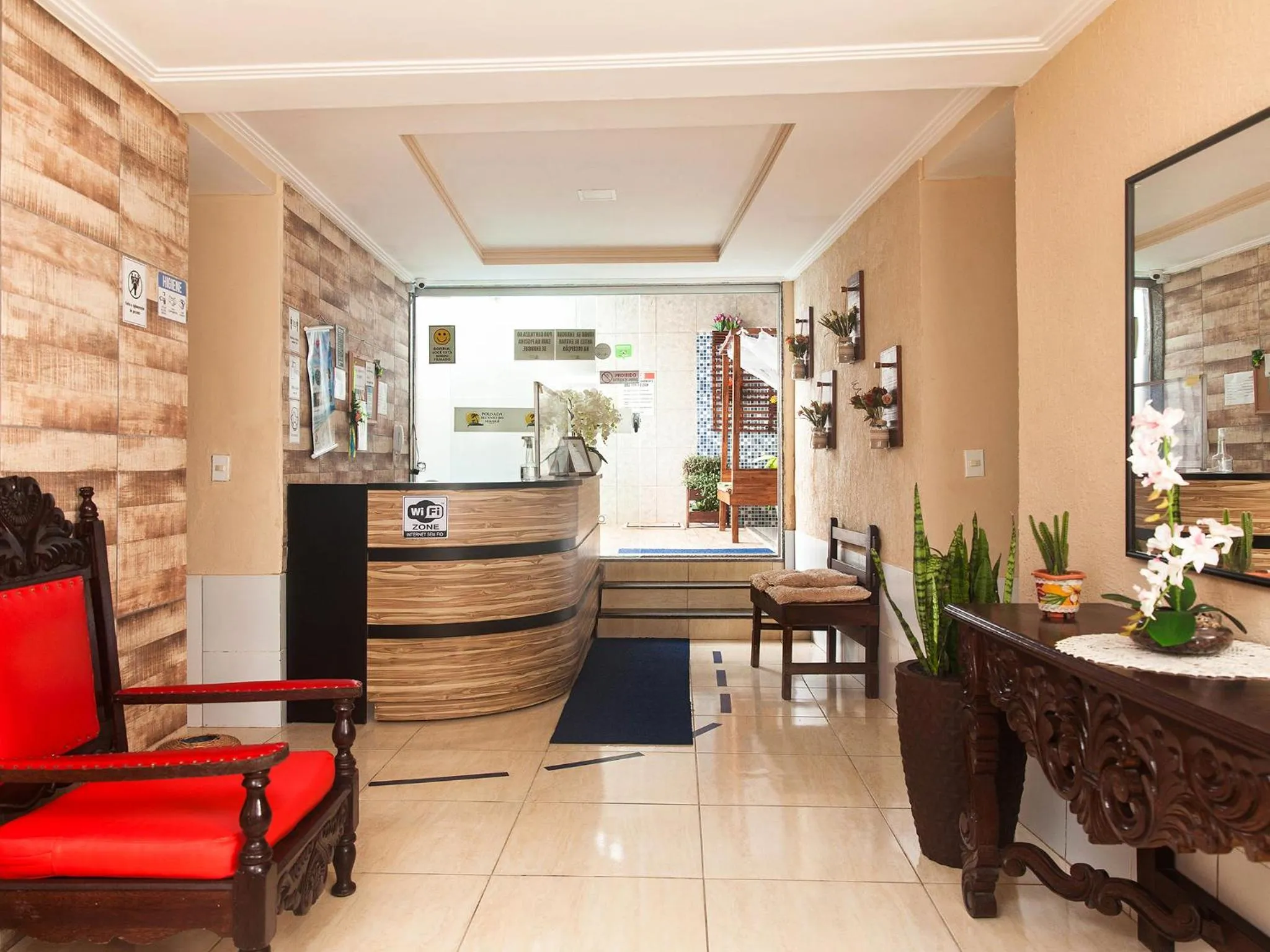 Lobby or reception in Pousada Recanto do Mucugê