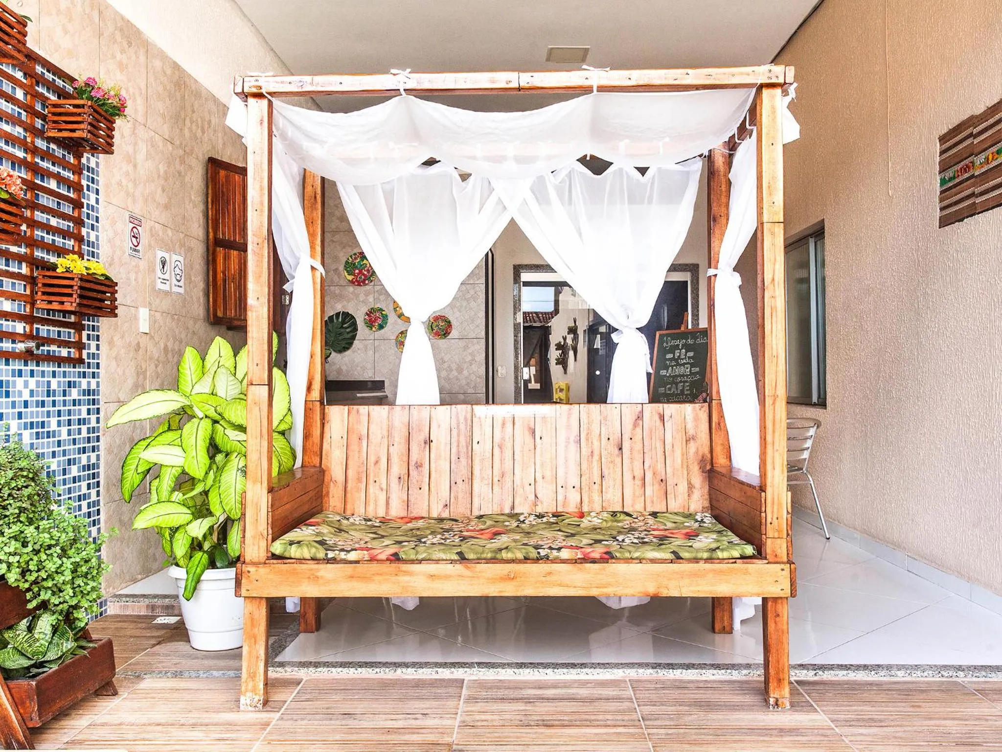 Seating area in Pousada Recanto do Mucugê