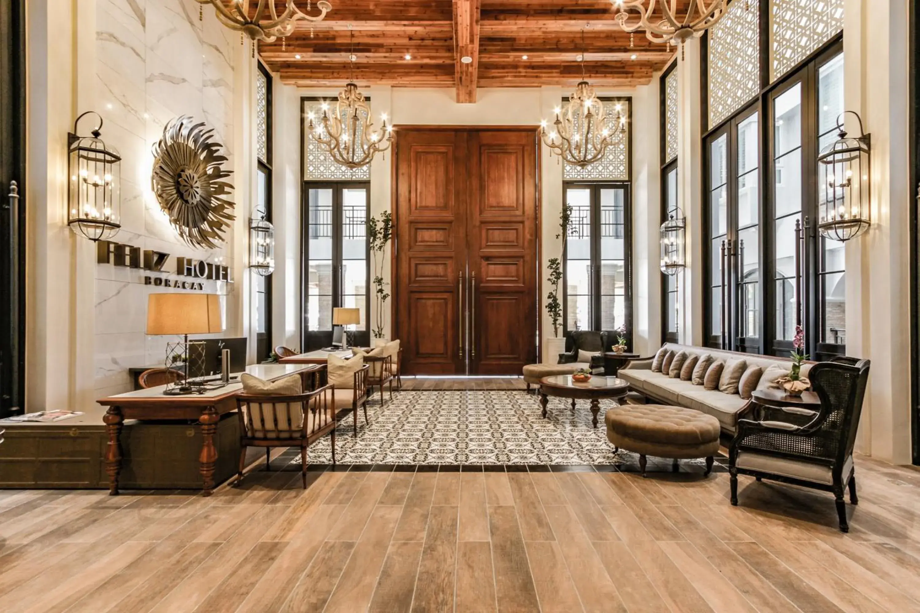 Lobby or reception in Feliz Hotel Boracay Lobby or reception in Feliz Hotel Boracay