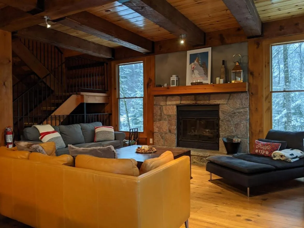Living room in Tremblant Mountain Chalets