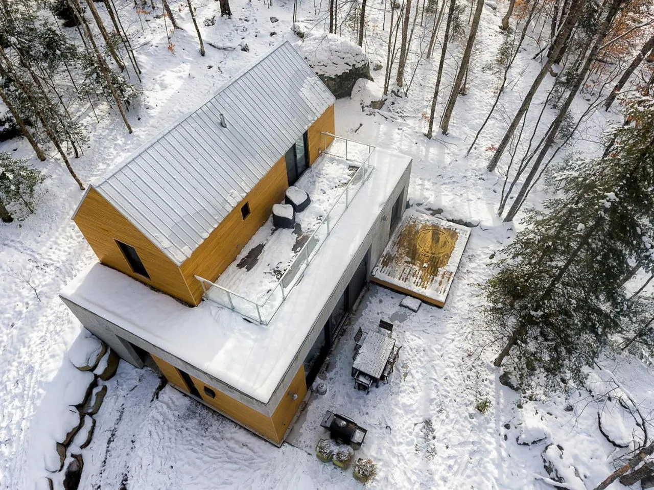 Bird's eye view in Tremblant Mountain Chalets