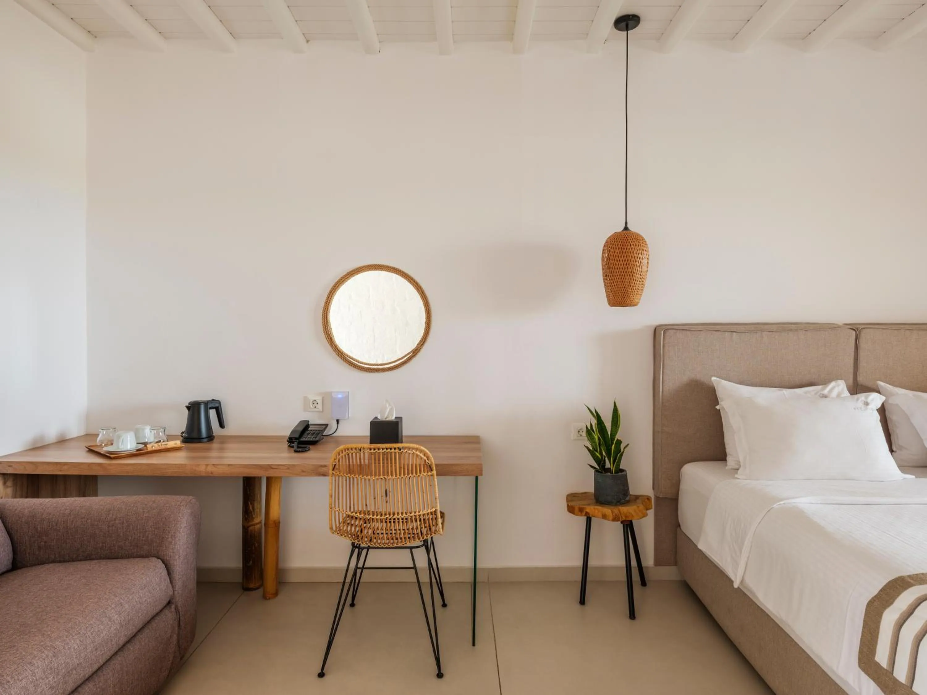 Bedroom, Bed in Ftelia Bay Boutique Hotel