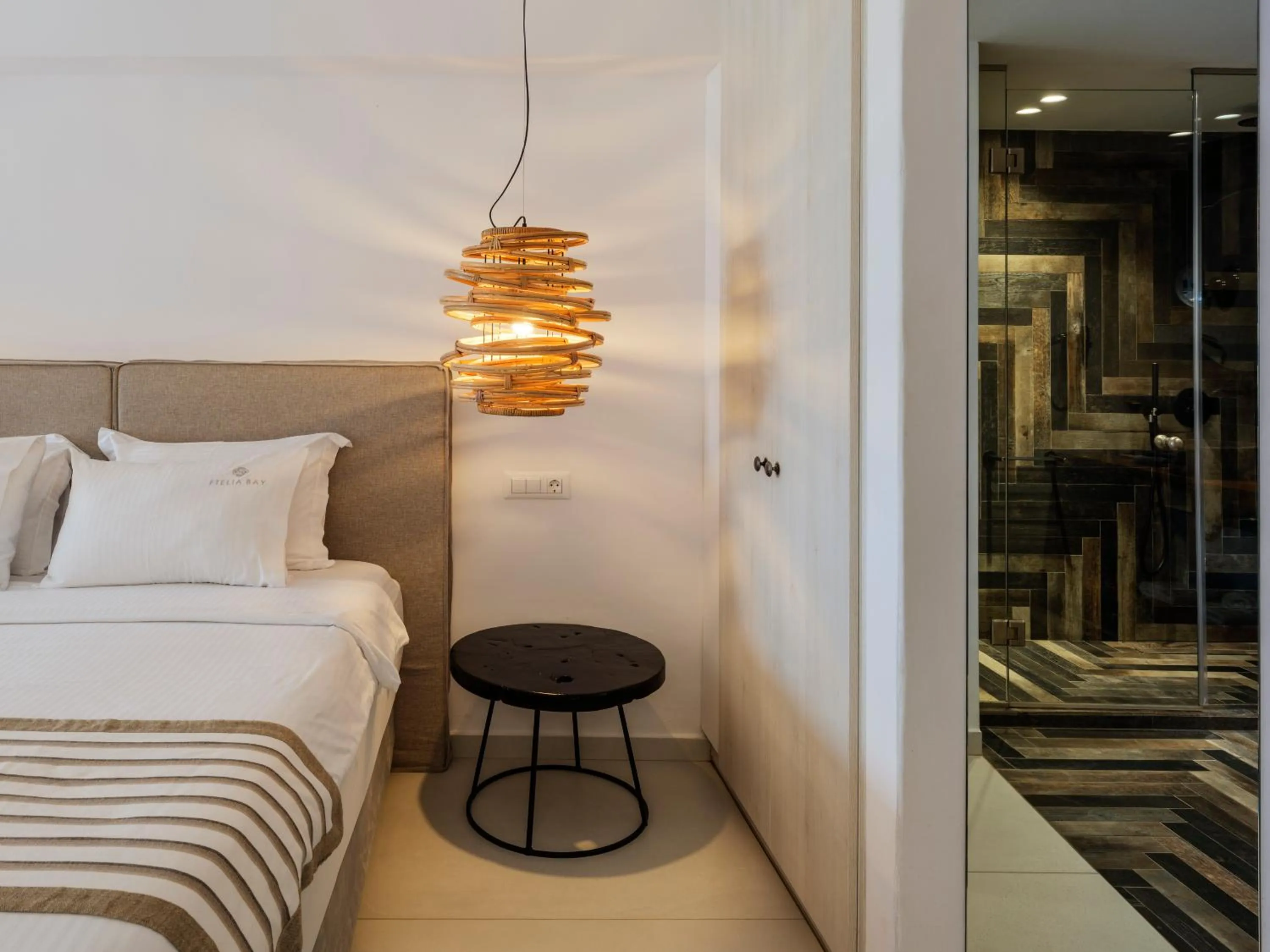 Bedroom, Bed in Ftelia Bay Boutique Hotel