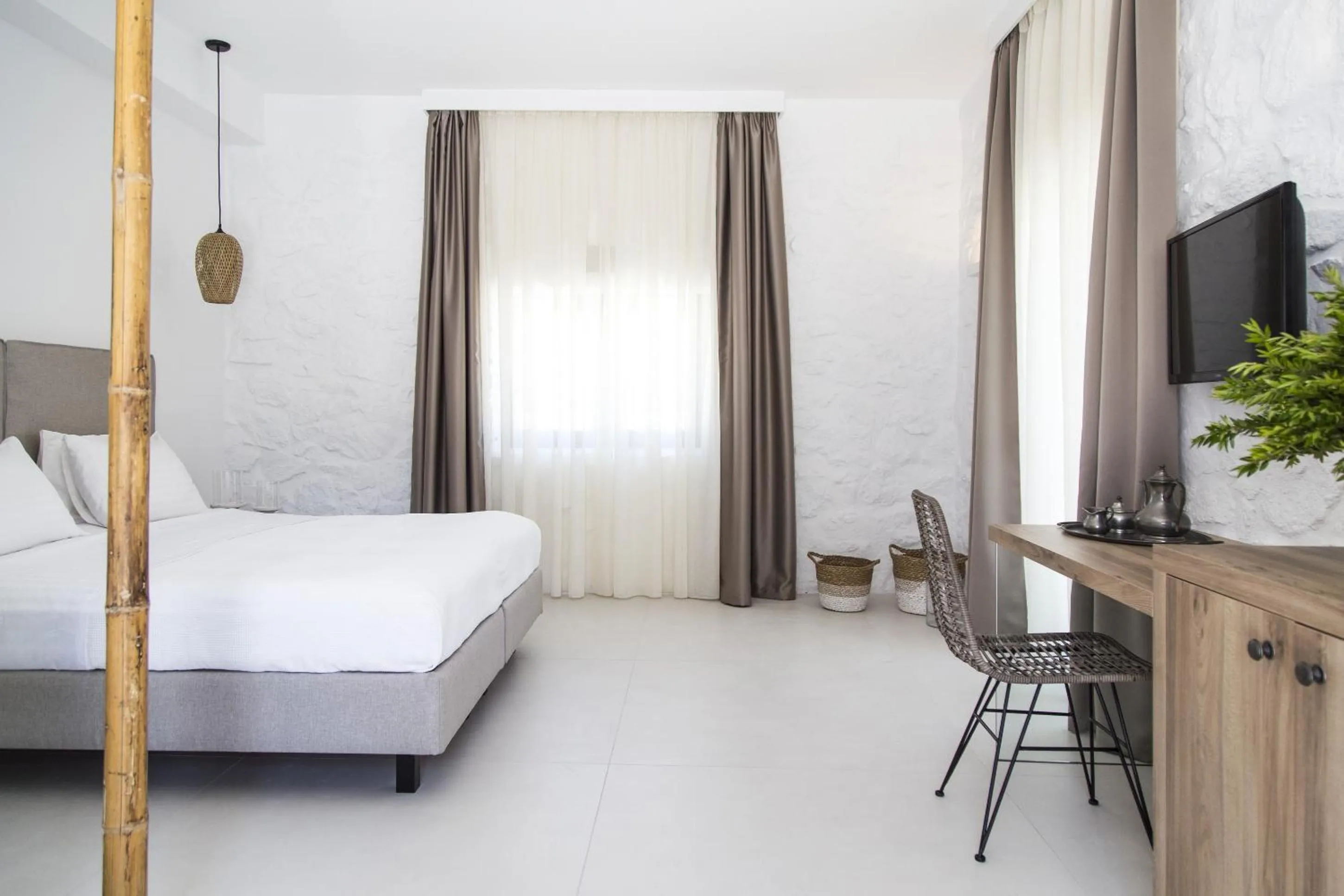 Photo of the whole room, Bed in Ftelia Bay Boutique Hotel