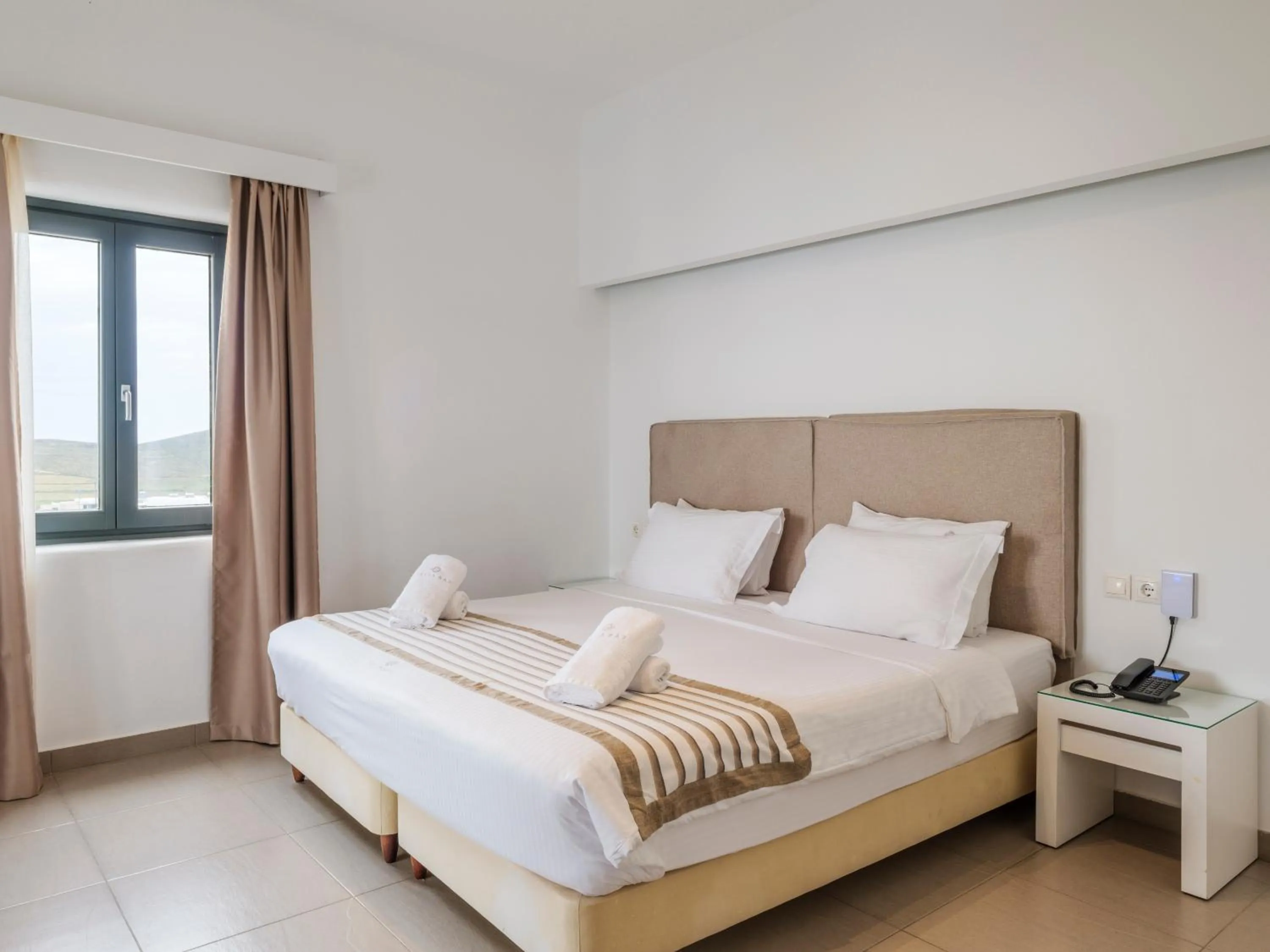 Bedroom, Bed in Ftelia Bay Boutique Hotel