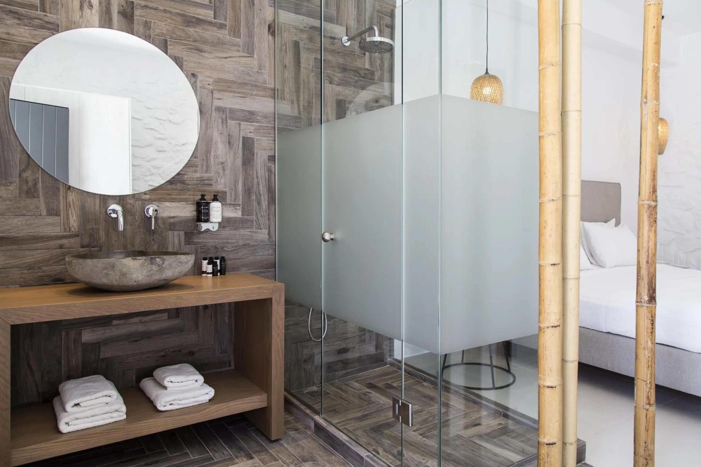Bathroom in Ftelia Bay Boutique Hotel