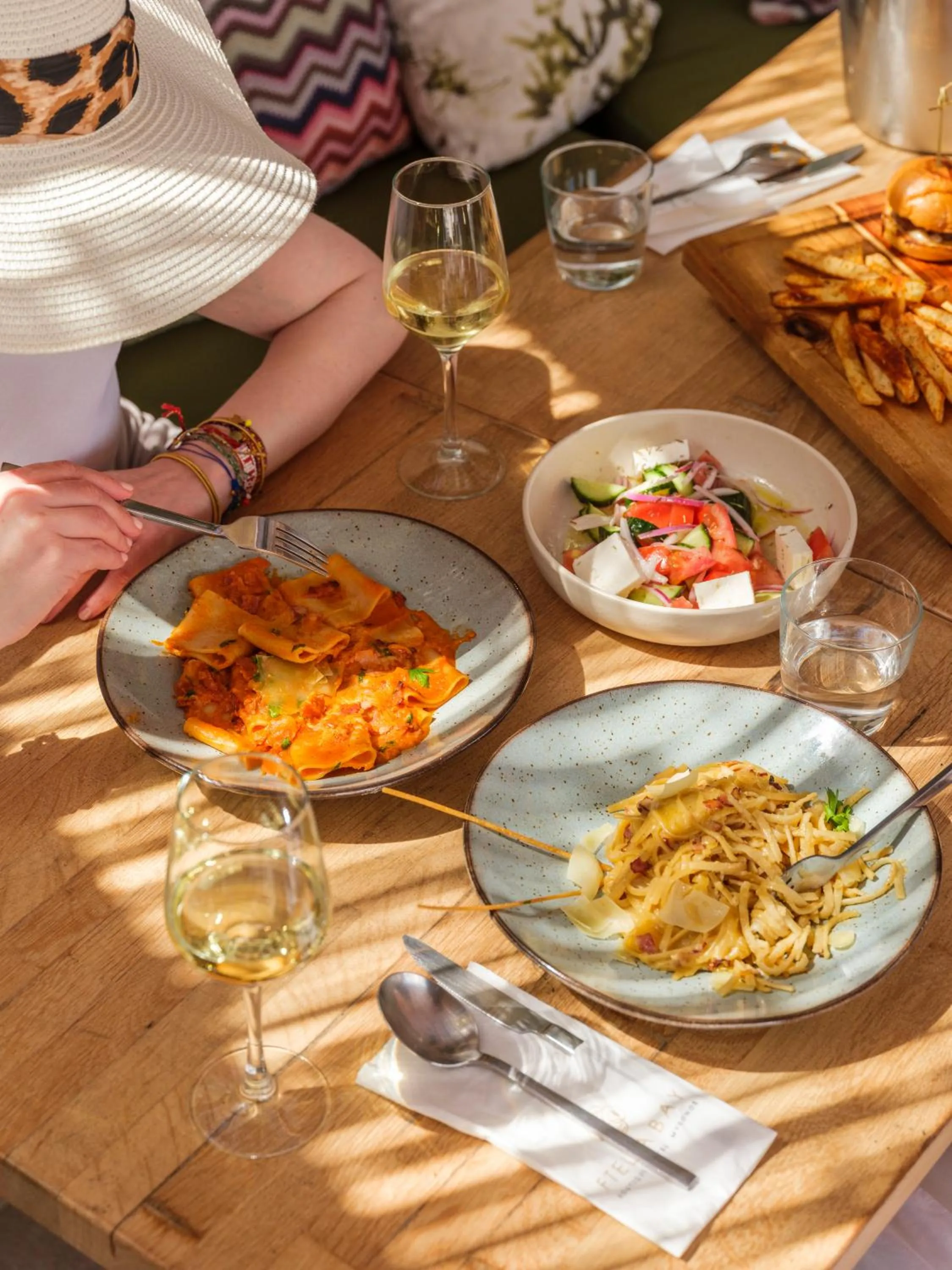 Food in Ftelia Bay Boutique Hotel