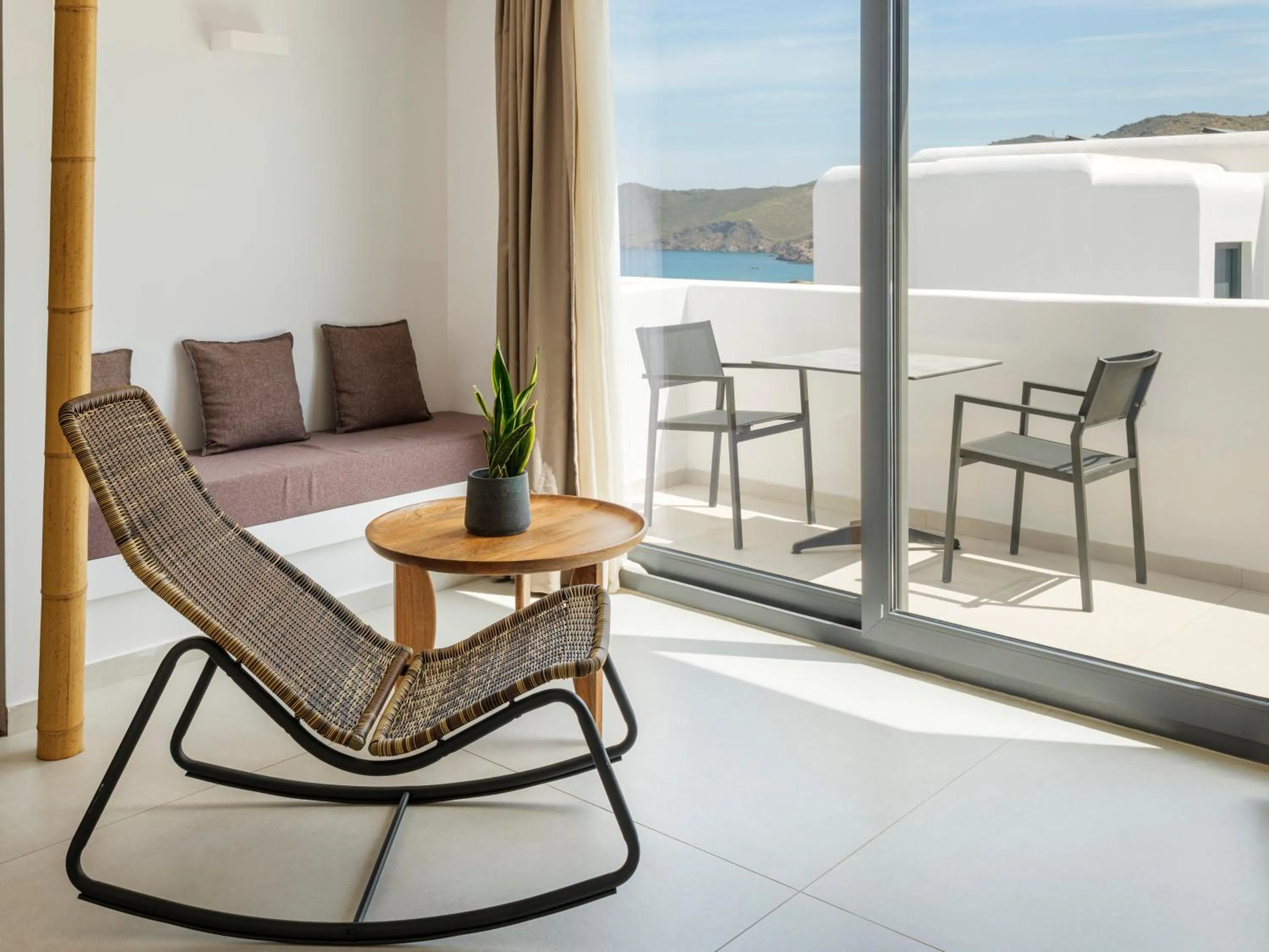 Bedroom in Ftelia Bay Boutique Hotel
