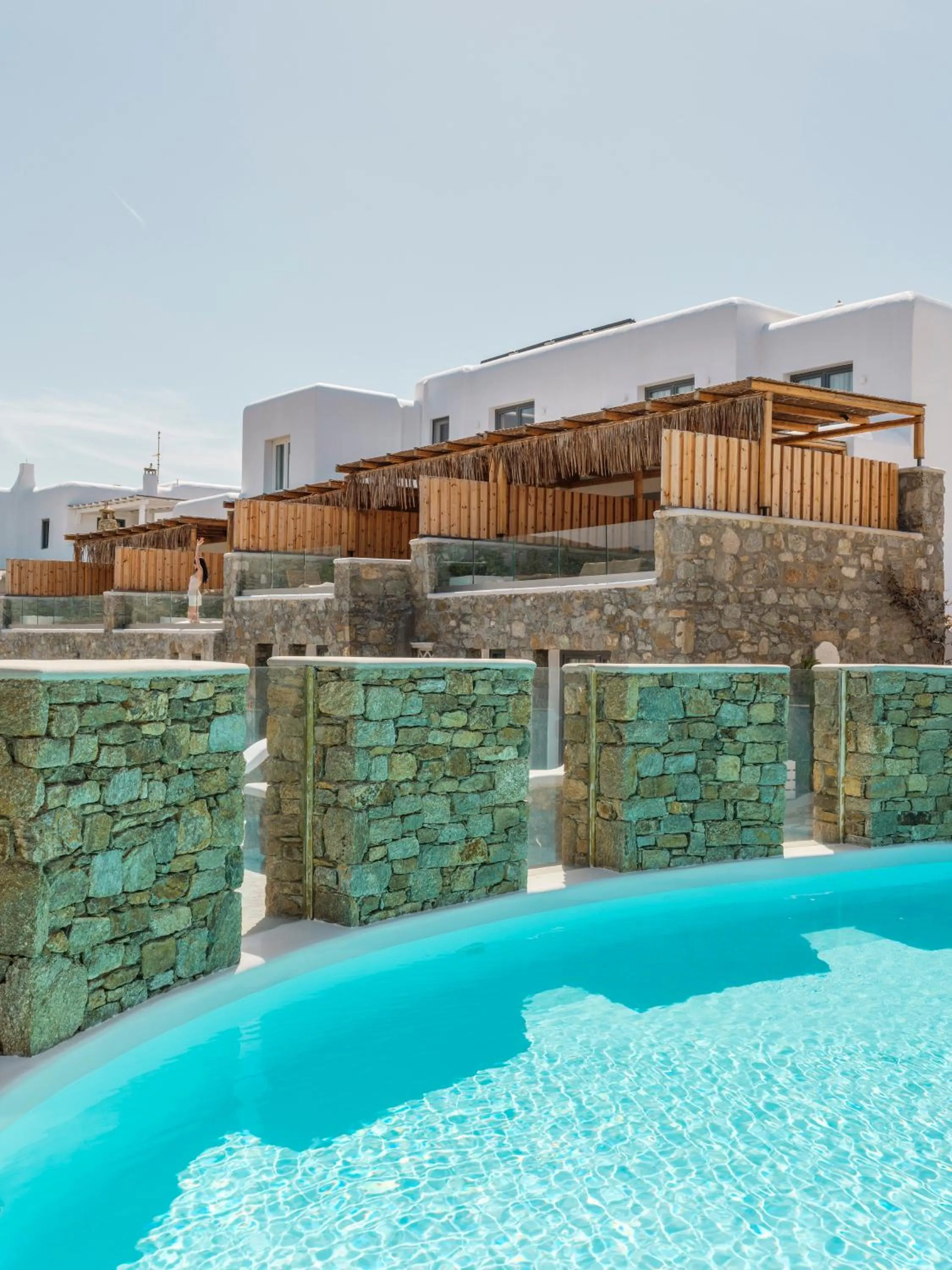 Swimming pool in Ftelia Bay Boutique Hotel
