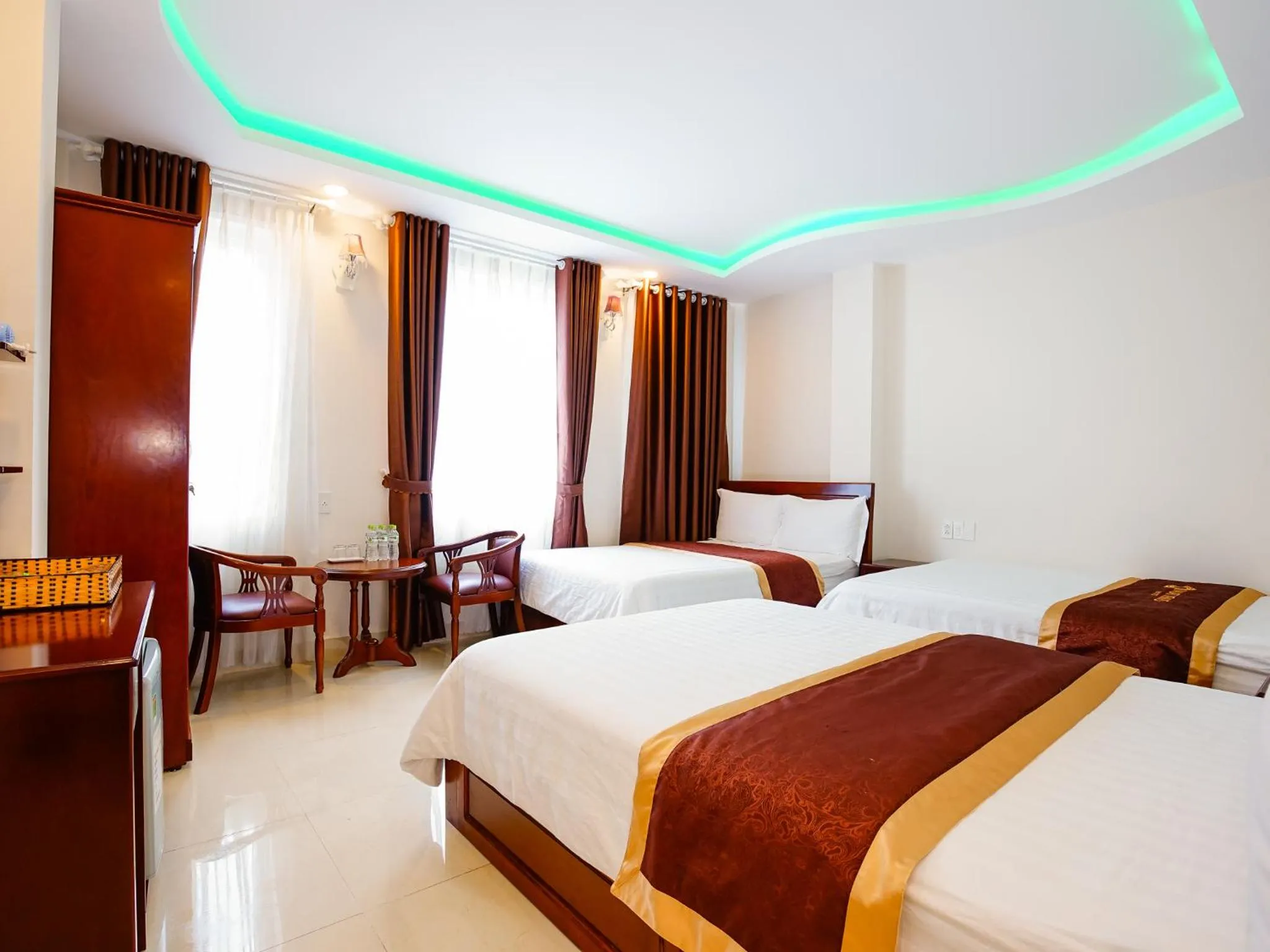 Bed in Dalat Venus Hotel