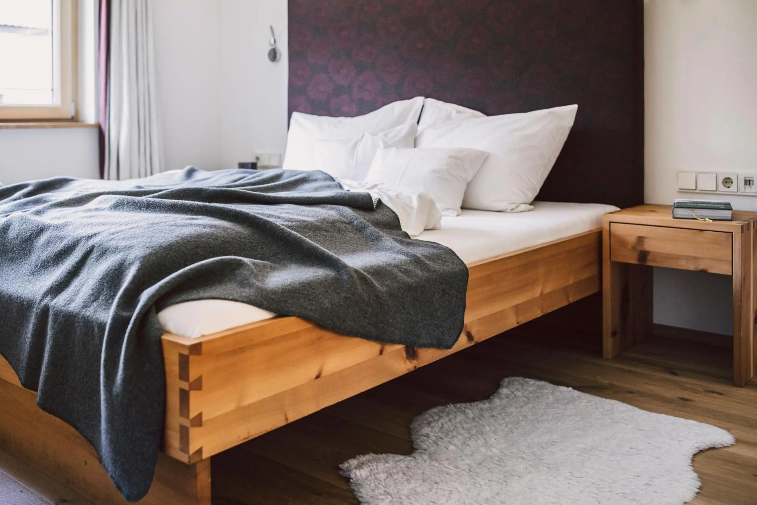 Bed in Hotel Alpenrose