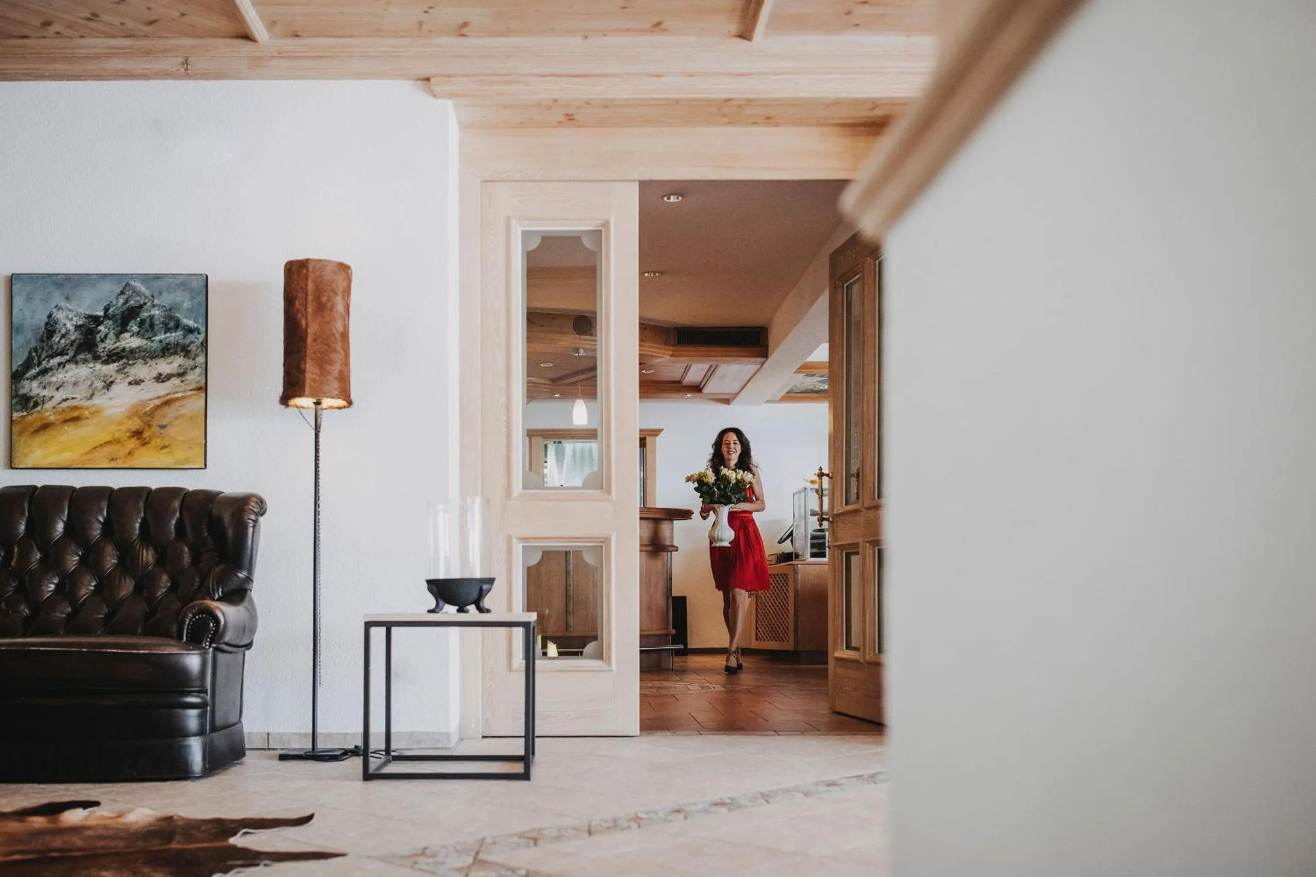 Lobby or reception in Hotel Alpenrose